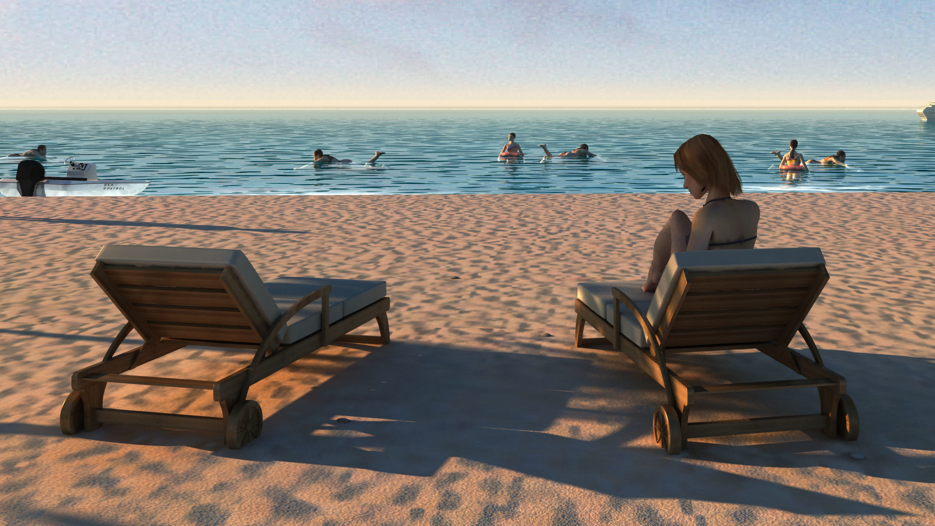 beach 3D model_3