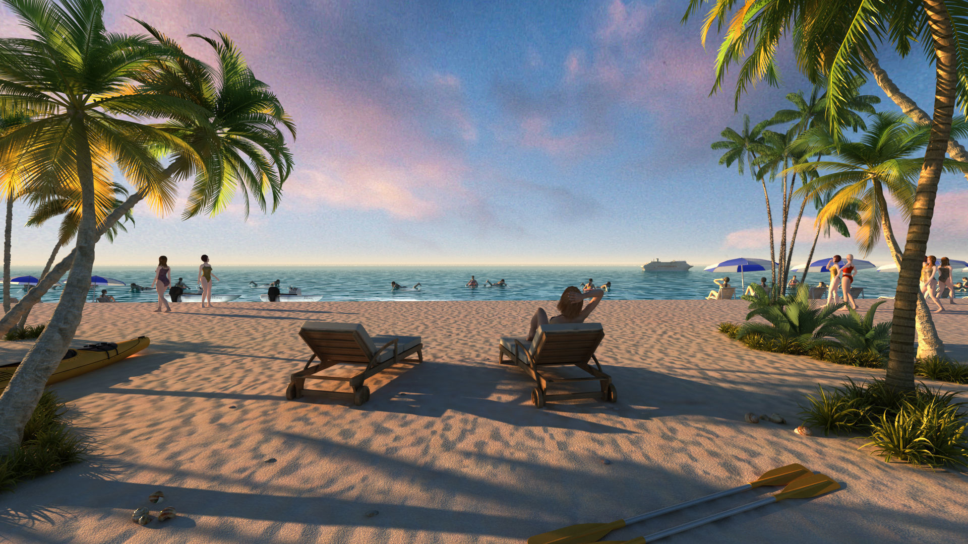beach 3D model_1