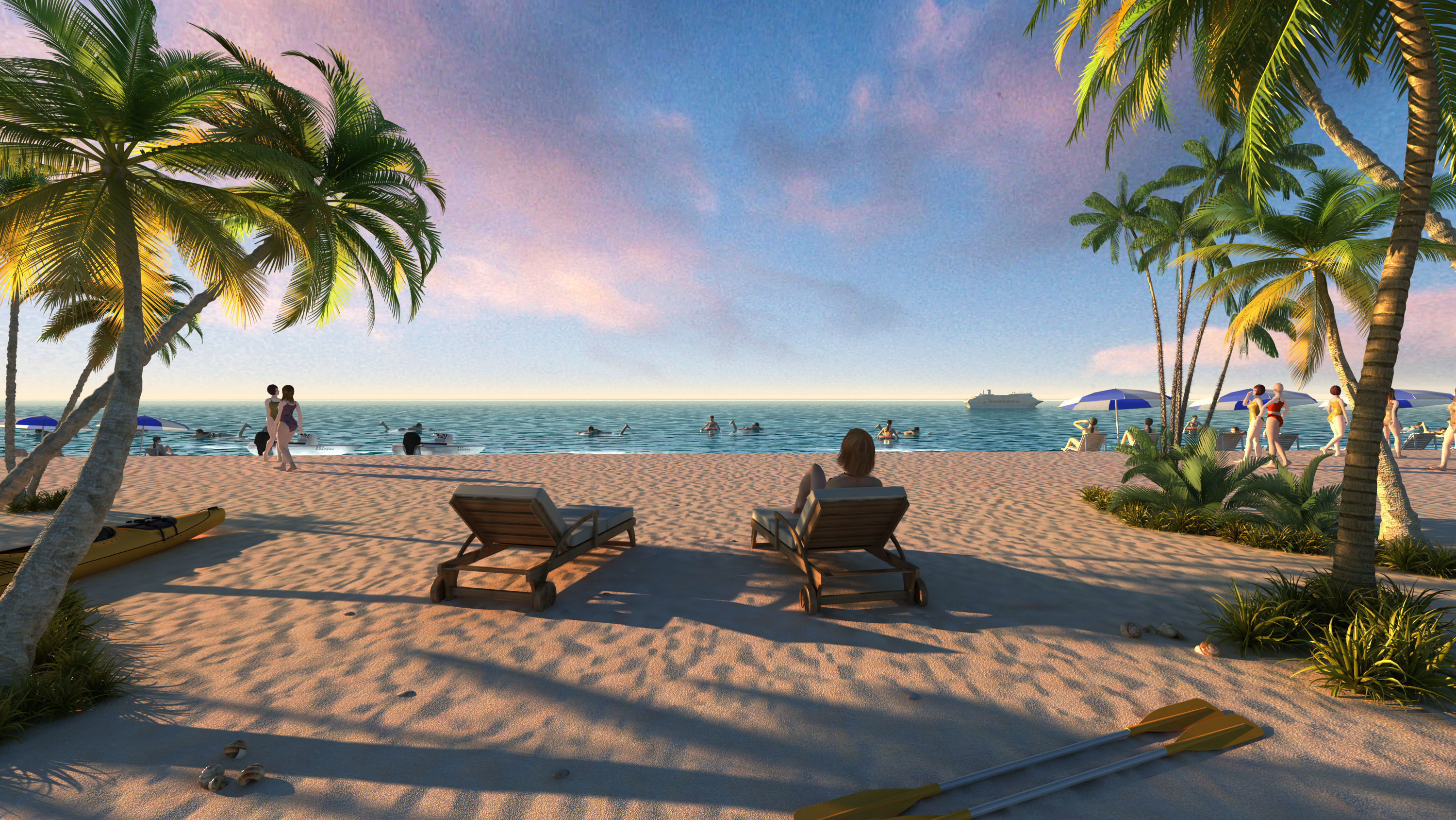 beach 3D model_0