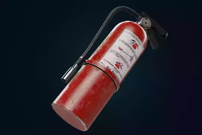 Fire extinguisher pbr Low-poly 3D model