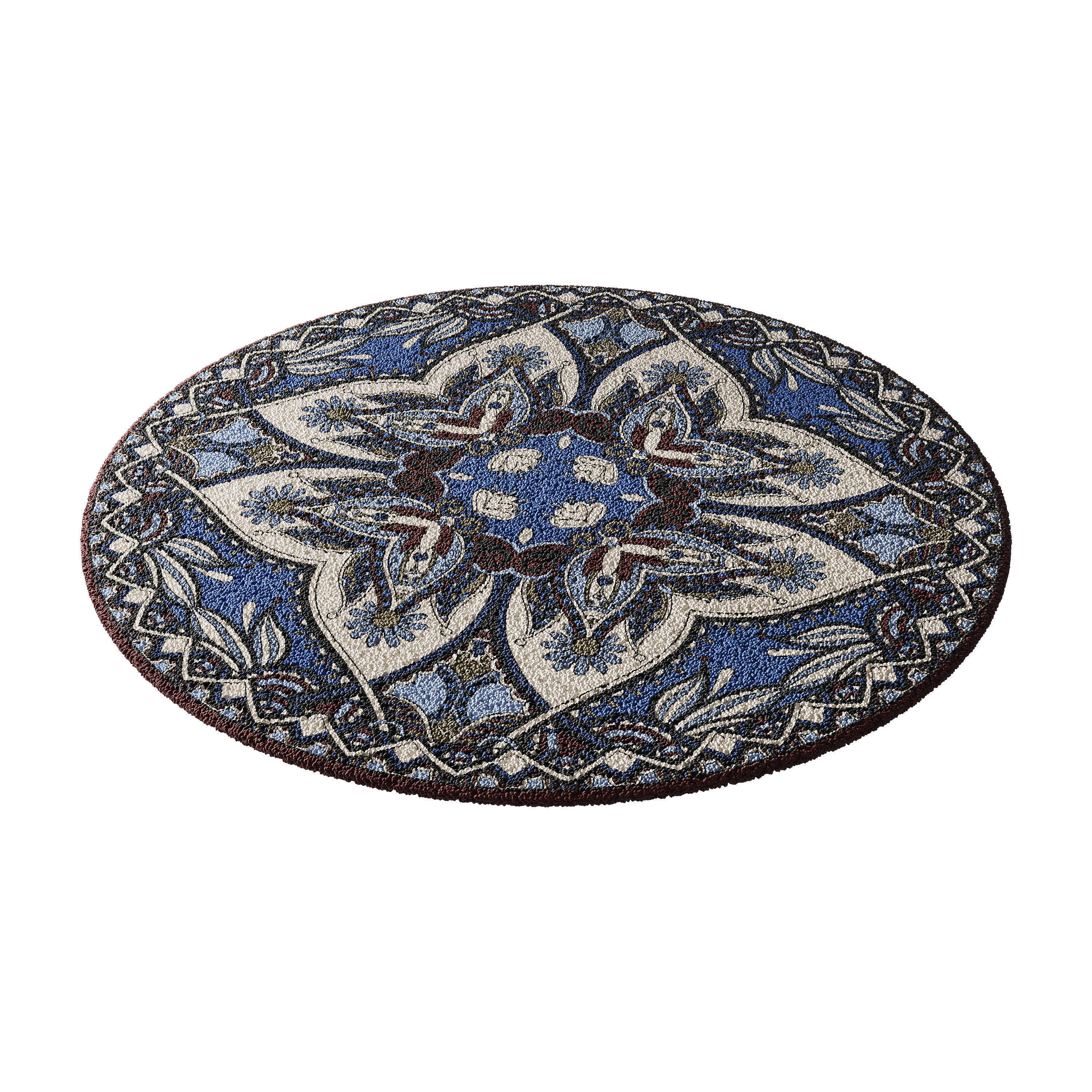 round carpet 30 3D model_8