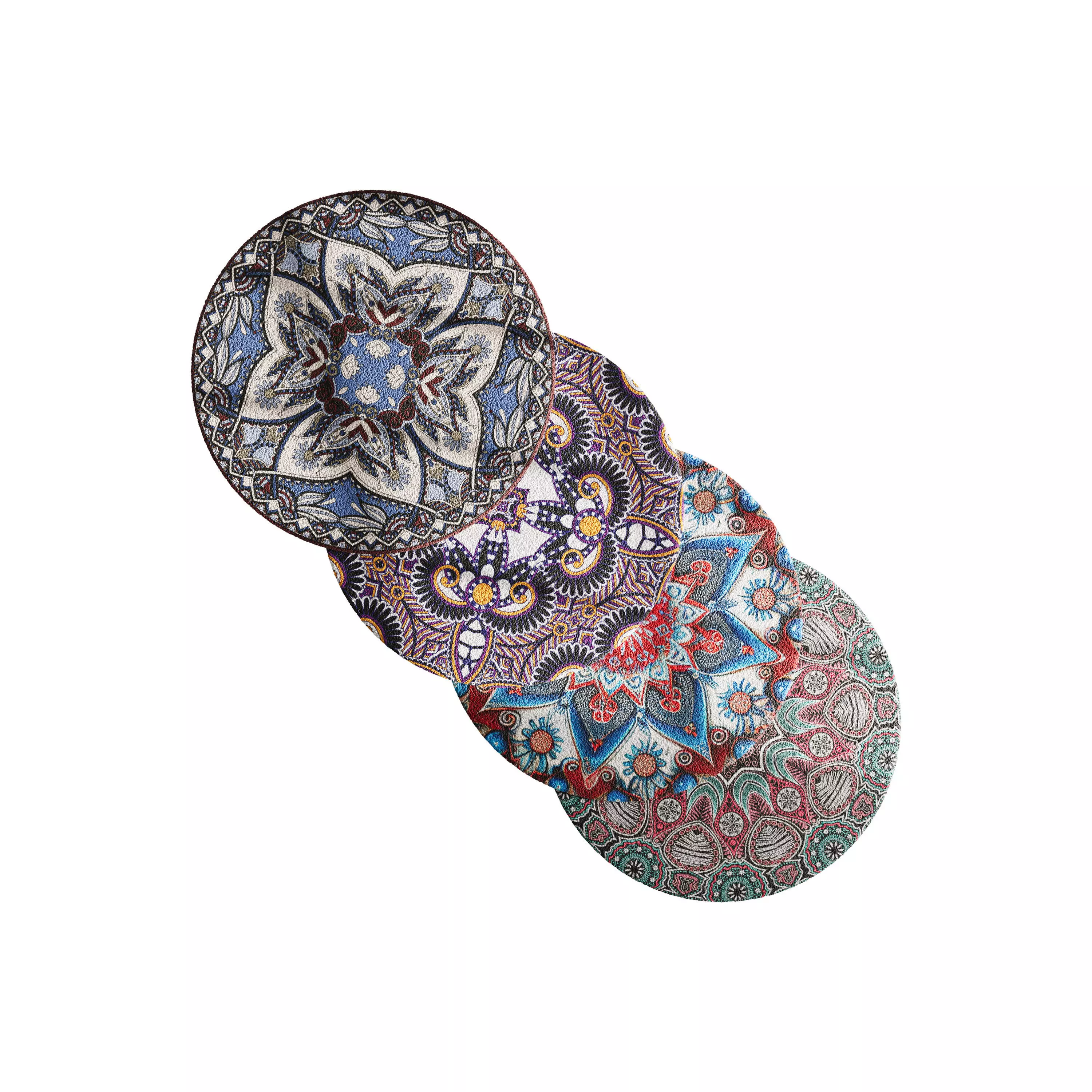 round carpet 30 3D model_0