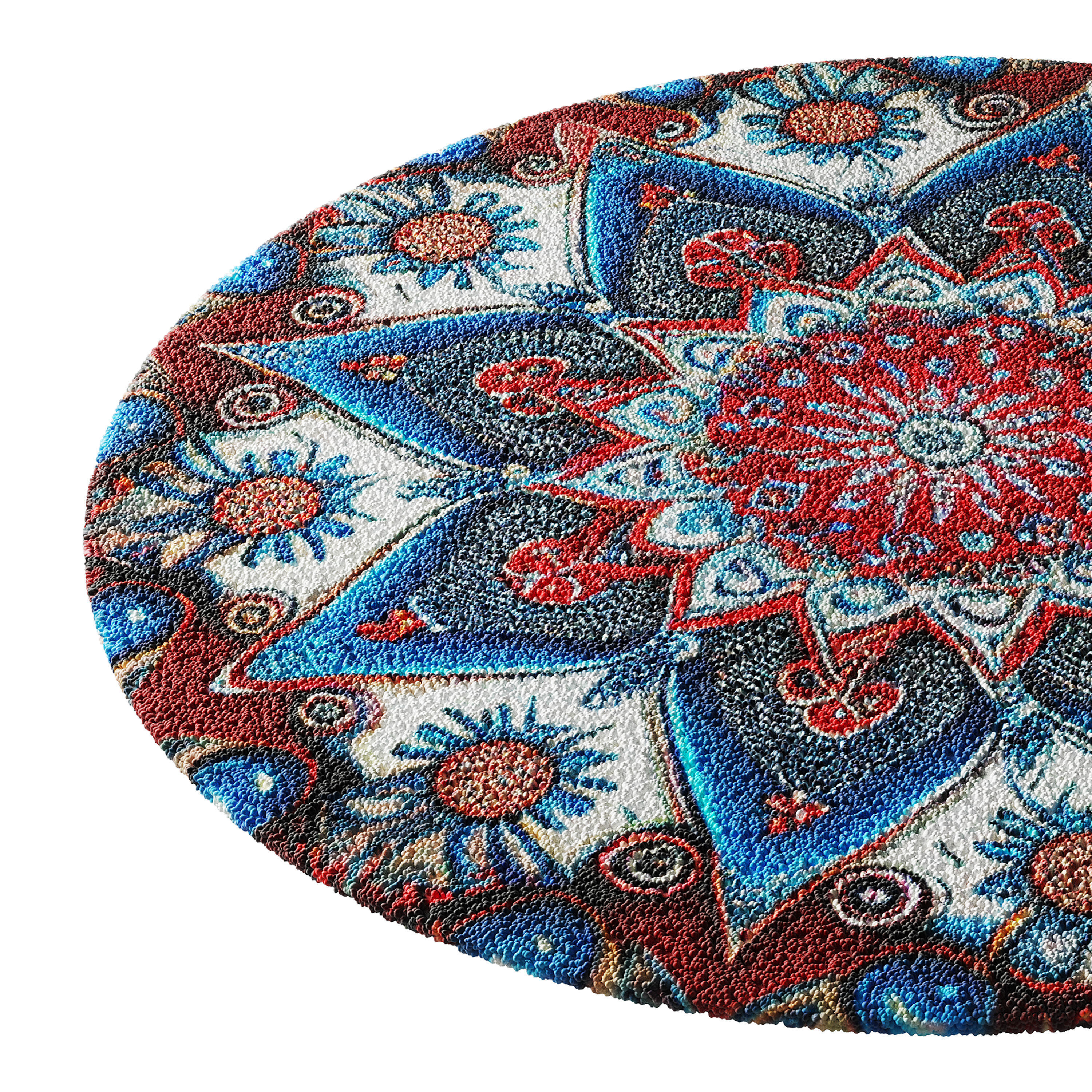 round carpet 30 3D model_7