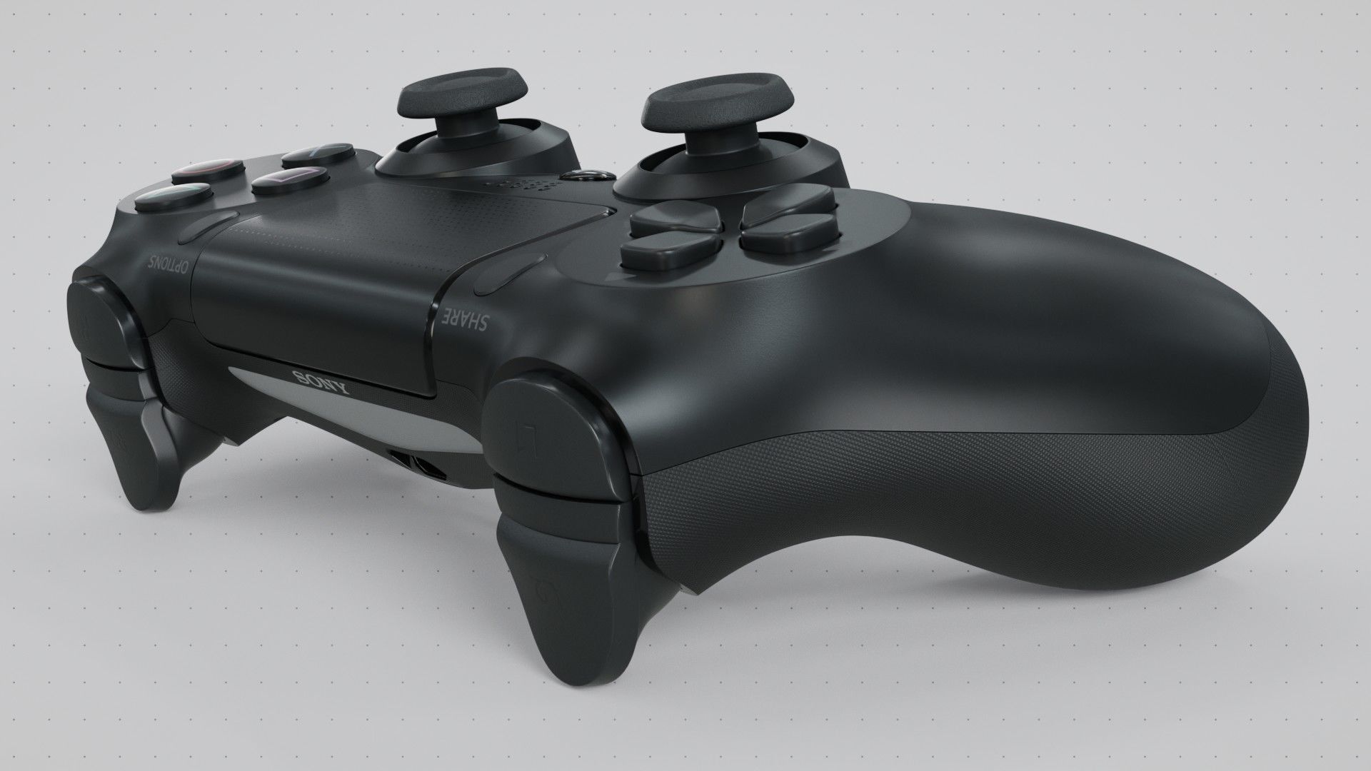 Dualshock 4 Wireless Controller Low-poly 3D model_7