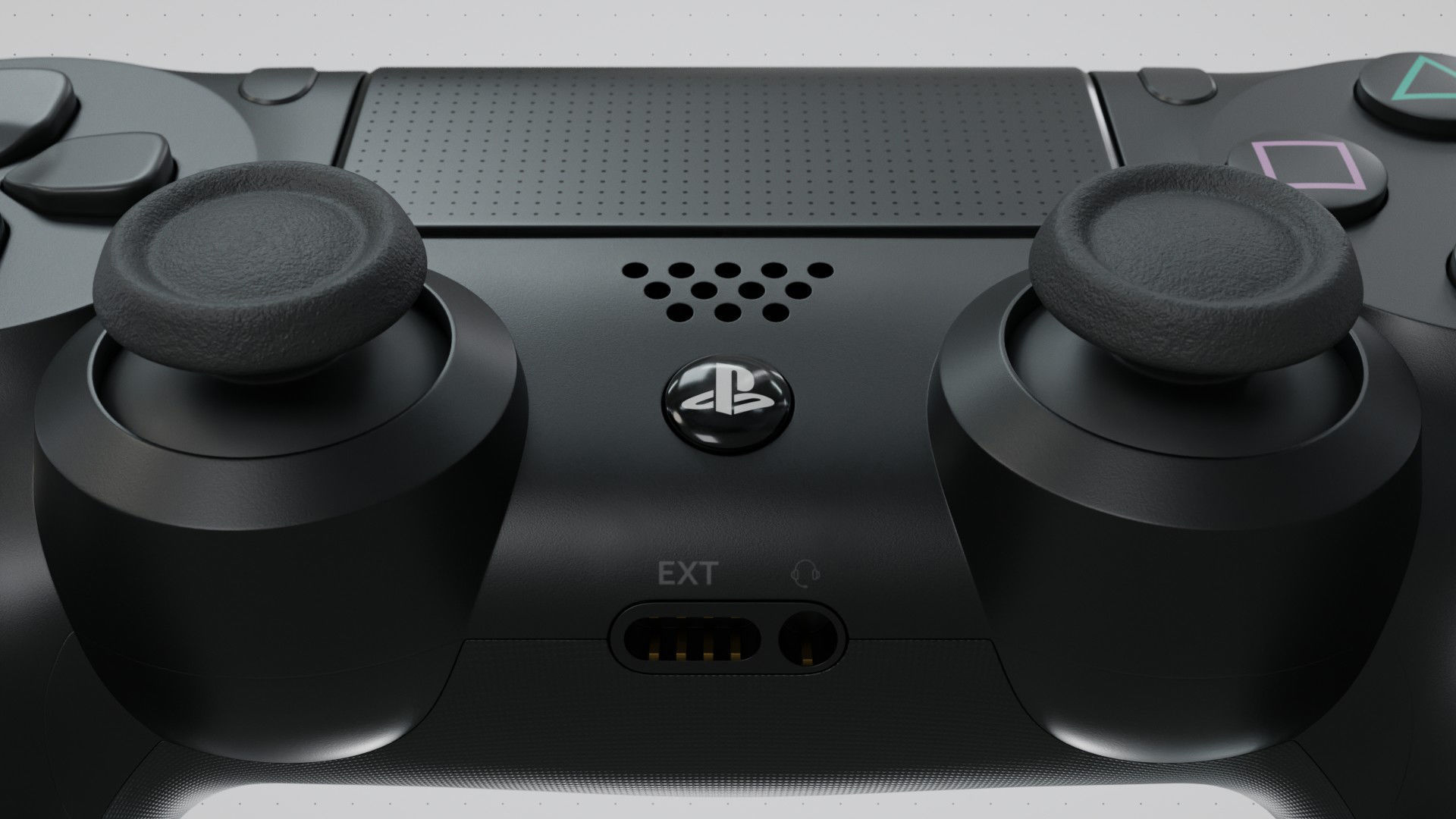 Dualshock 4 Wireless Controller Low-poly 3D model_10