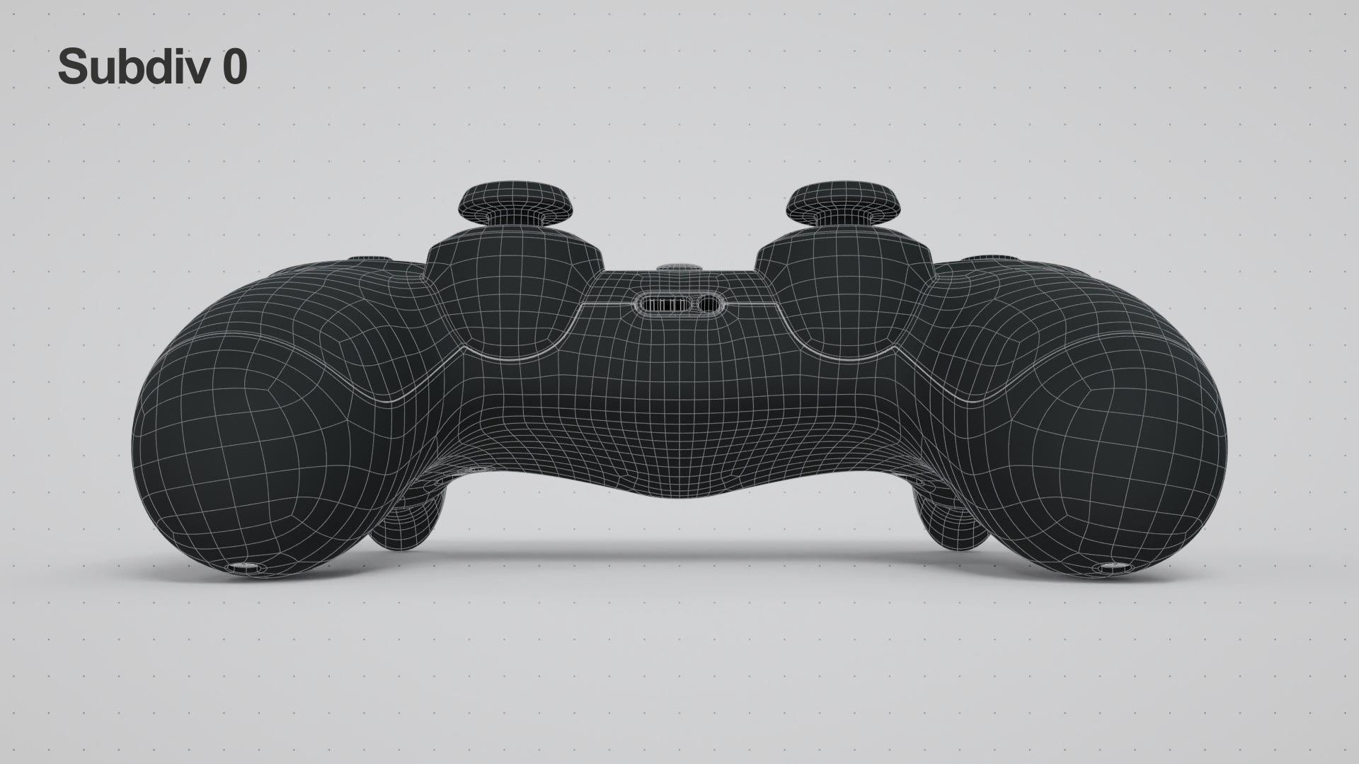 Dualshock 4 Wireless Controller Low-poly 3D model_21