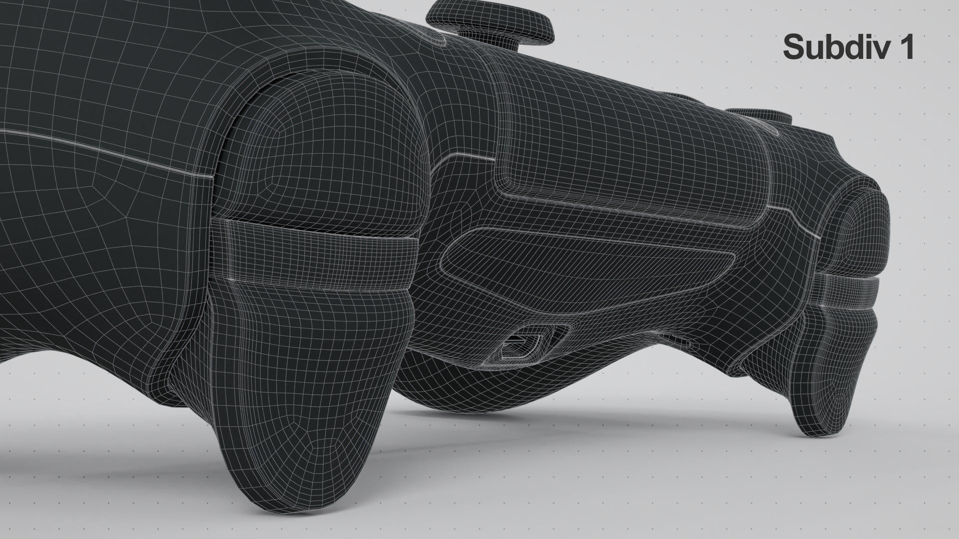 Dualshock 4 Wireless Controller Low-poly 3D model_32