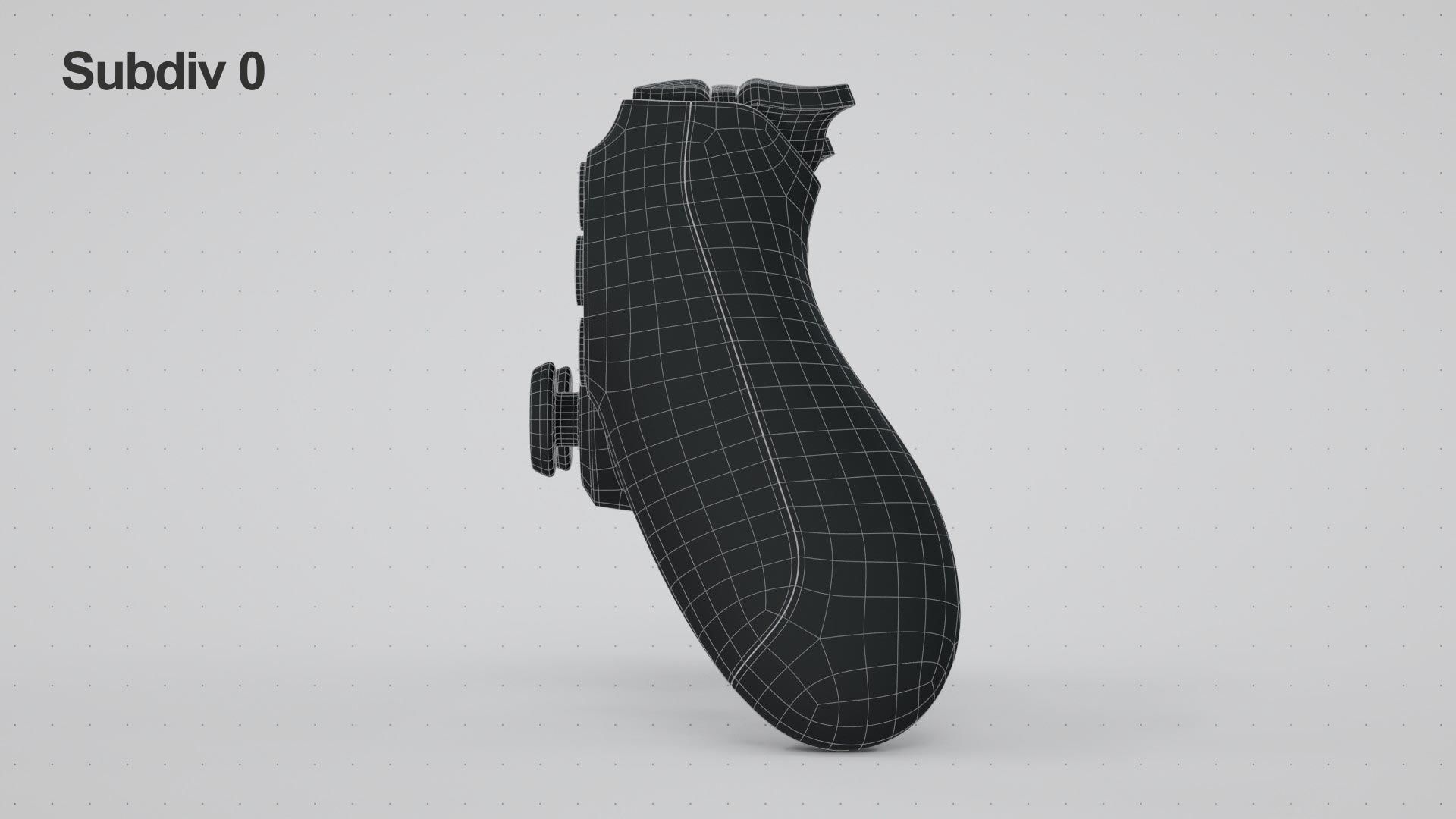 Dualshock 4 Wireless Controller Low-poly 3D model_25