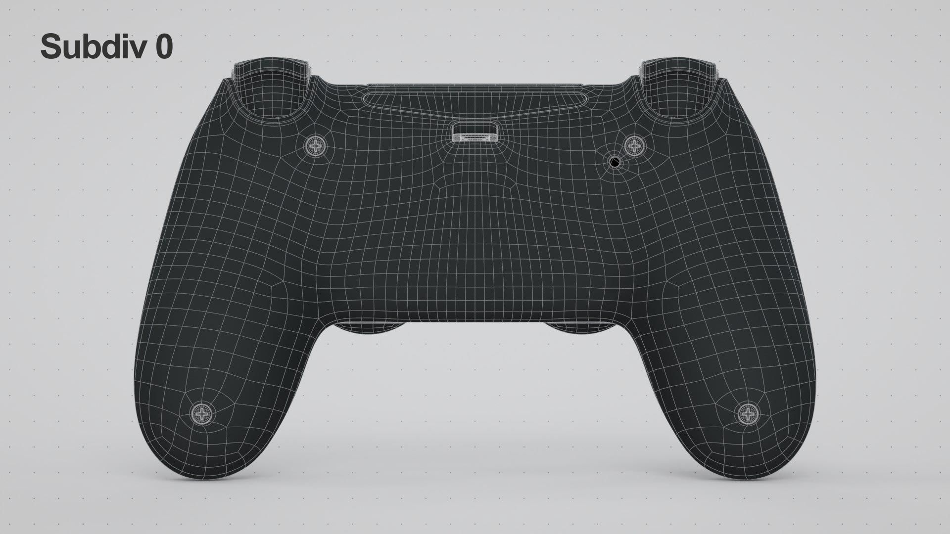 Dualshock 4 Wireless Controller Low-poly 3D model_23