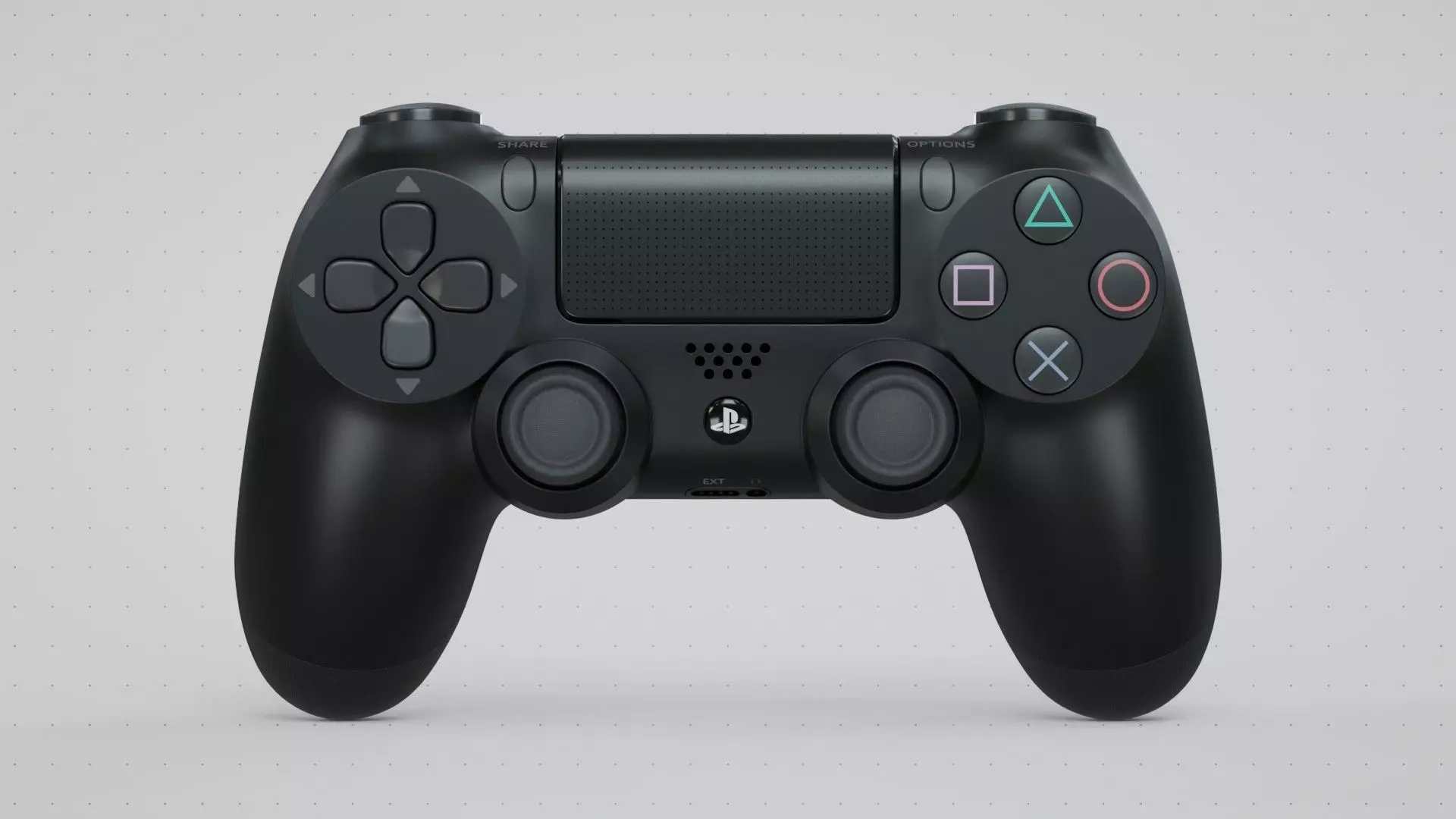 Dualshock 4 Wireless Controller Low-poly 3D model_0