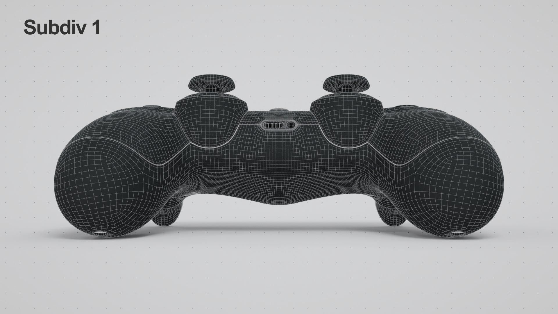 Dualshock 4 Wireless Controller Low-poly 3D model_22