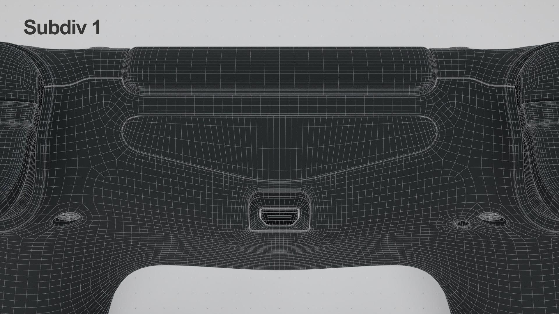 Dualshock 4 Wireless Controller Low-poly 3D model_36