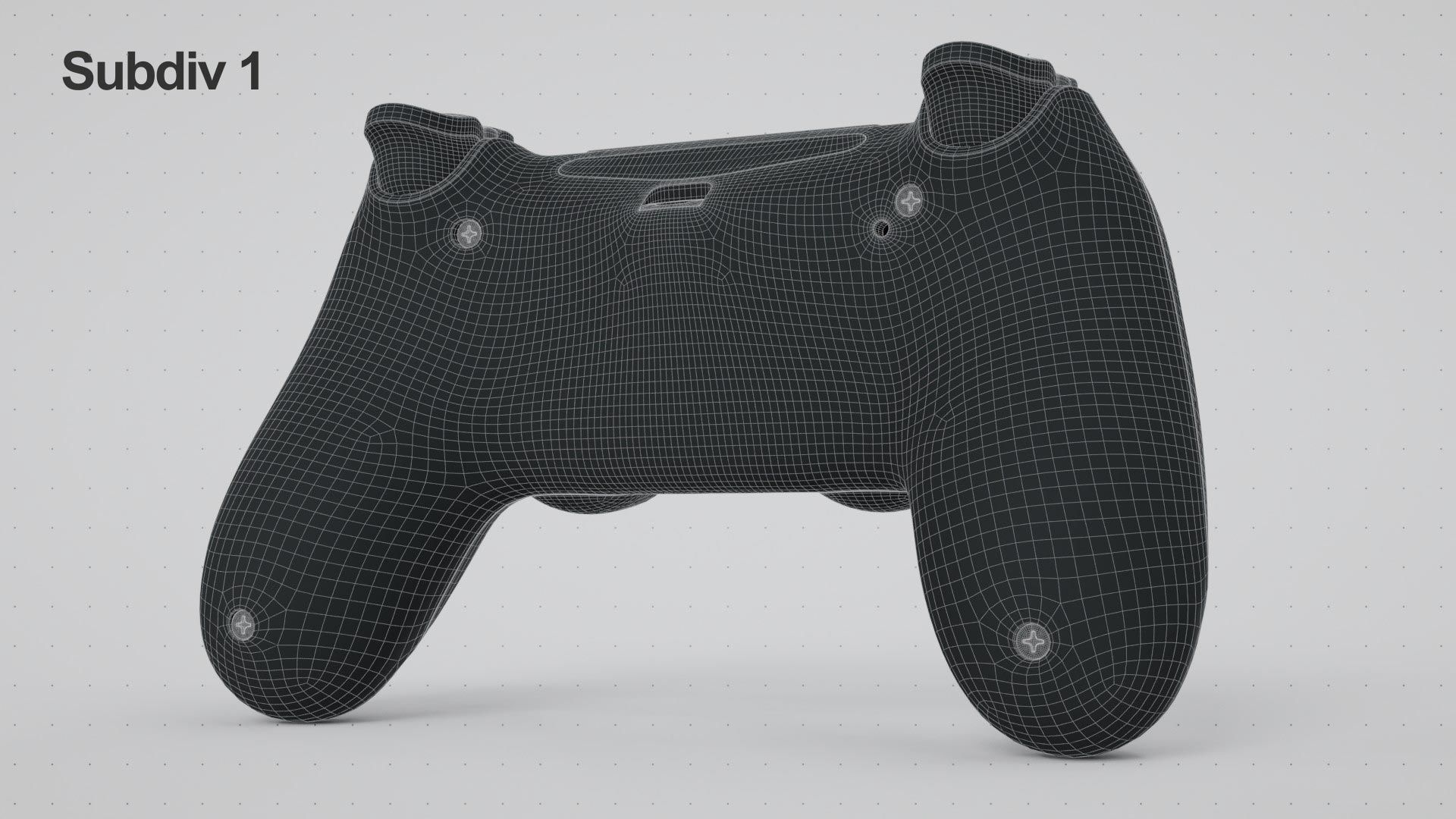 Dualshock 4 Wireless Controller Low-poly 3D model_18