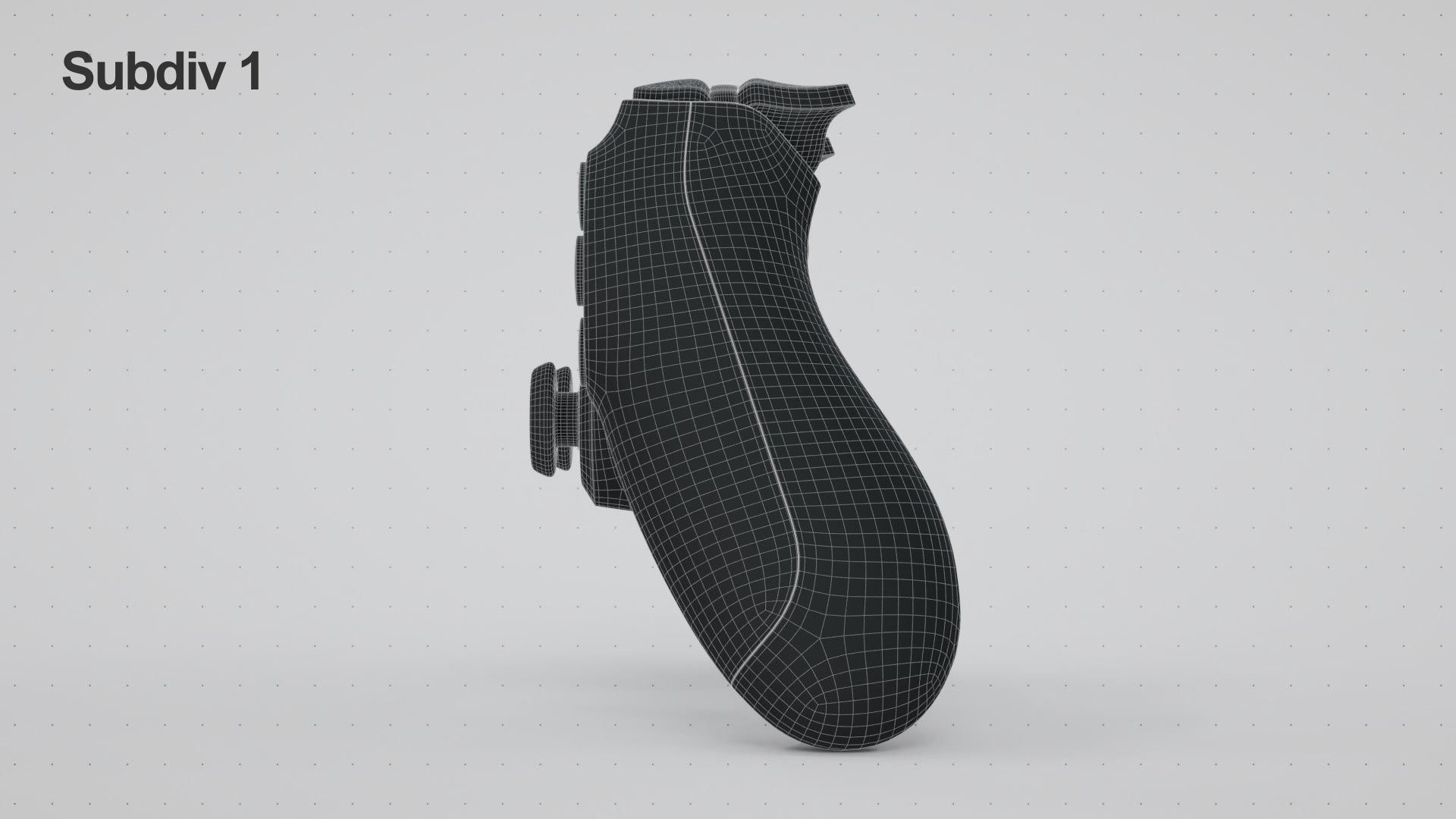 Dualshock 4 Wireless Controller Low-poly 3D model_26