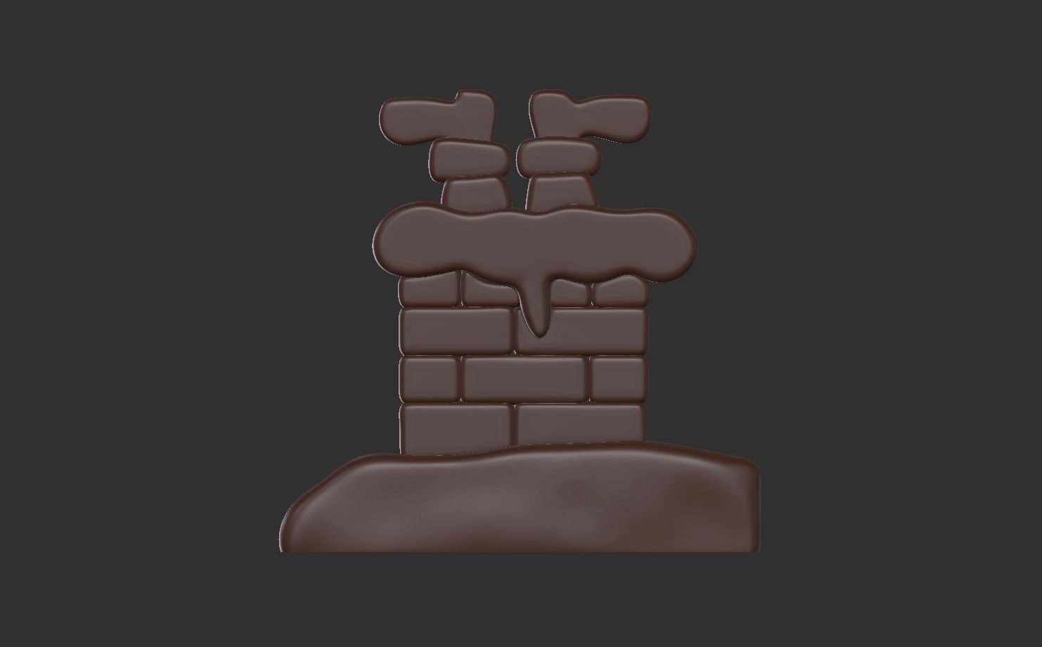 sanda claus in the chimney 3d model 3D print model_11