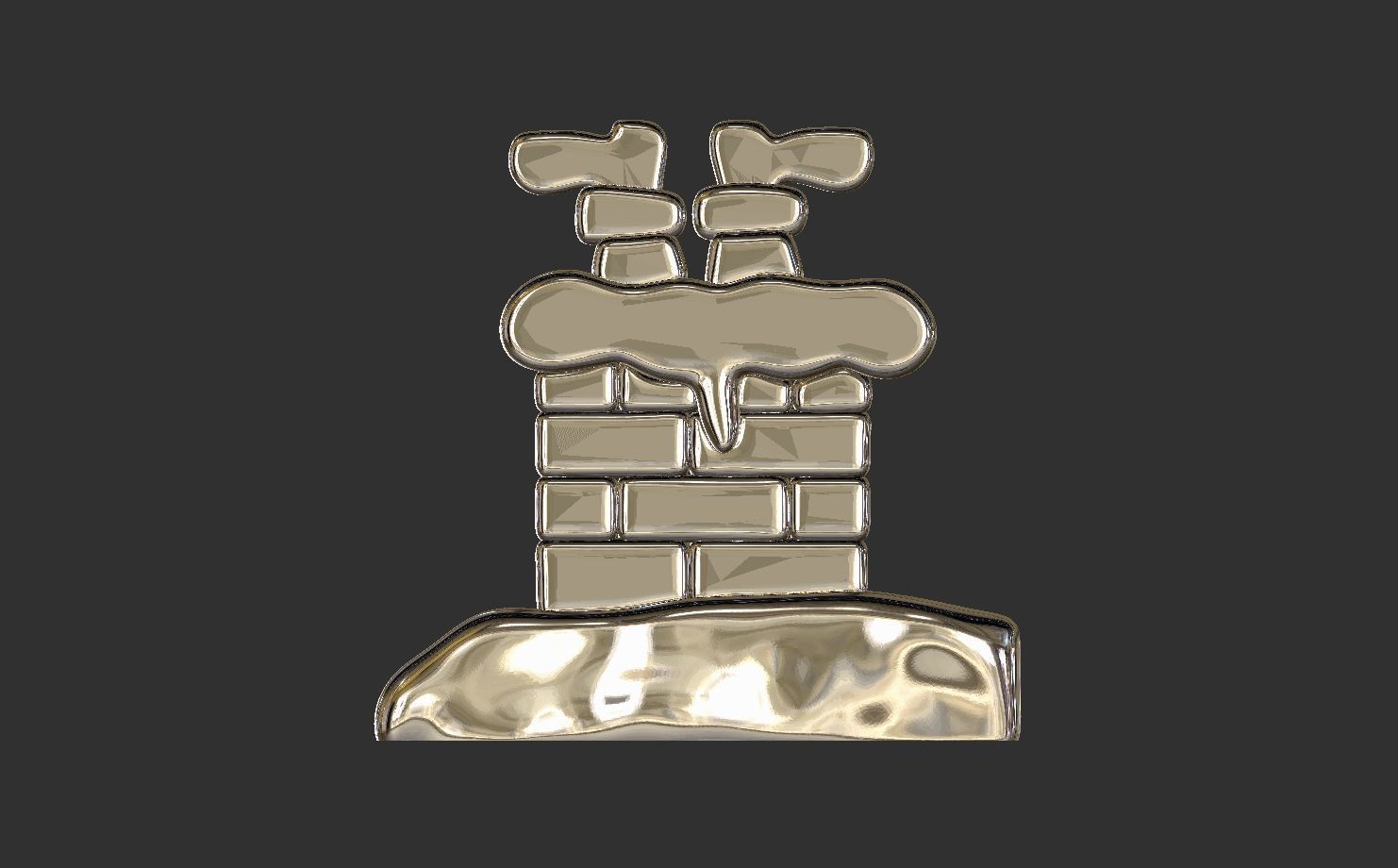 sanda claus in the chimney 3d model 3D print model_8