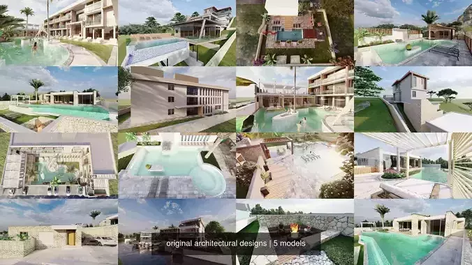 original architectural designs 3D Model Collection