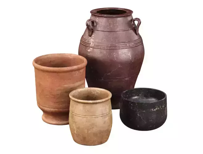 Outdoor Decorative Vases set V2 