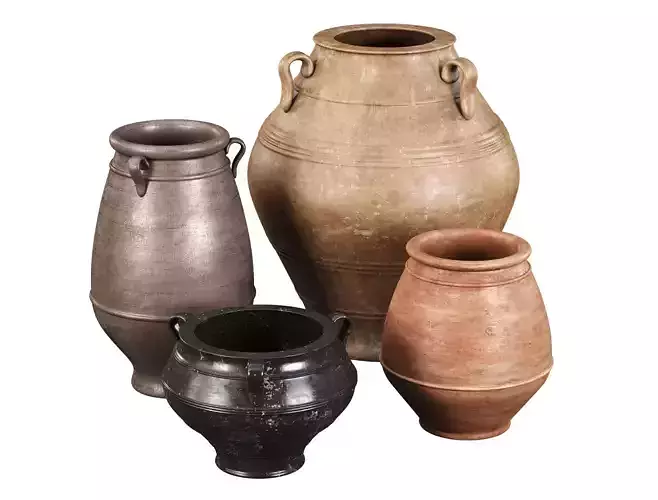 Antique Vases Set 