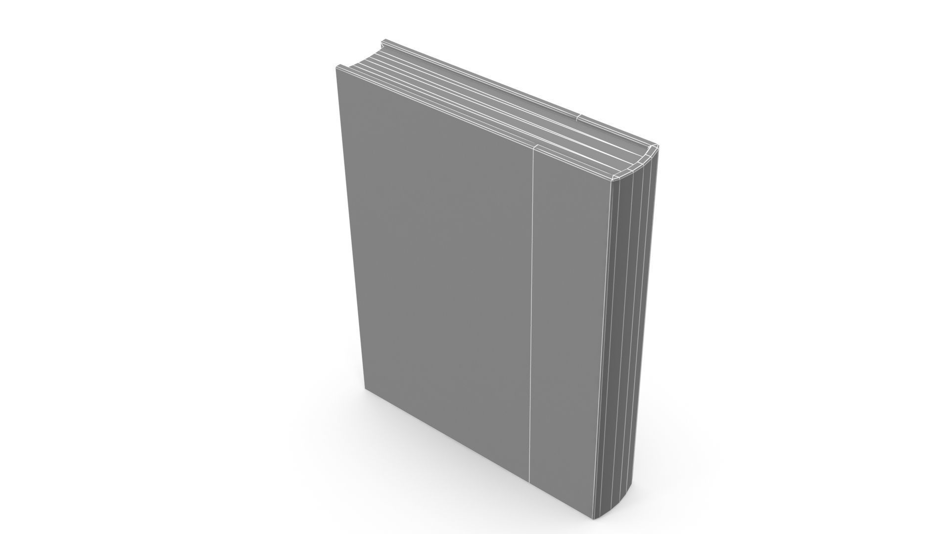 Old book Low-poly 3D model_13