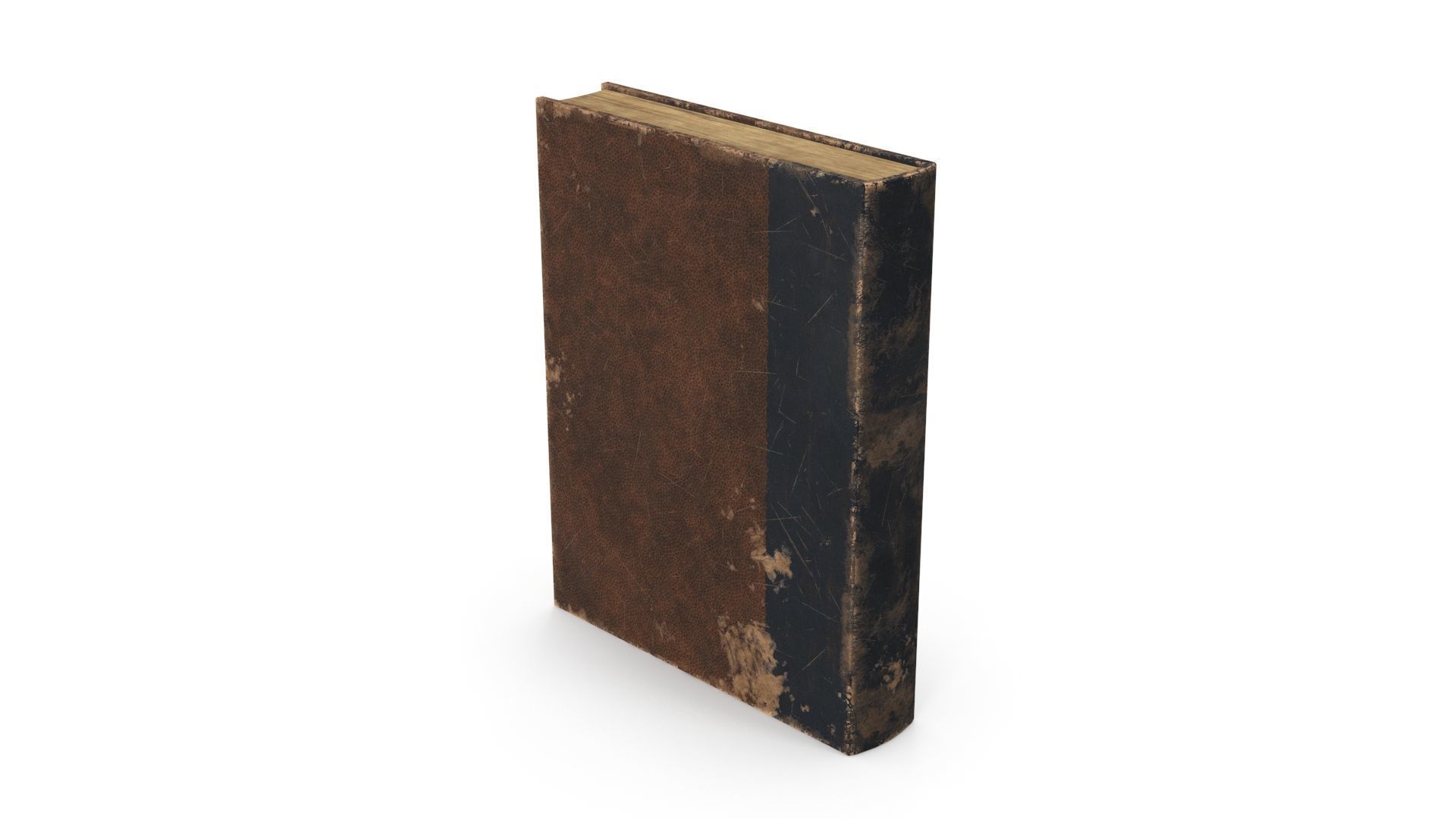 Old book Low-poly 3D model_1
