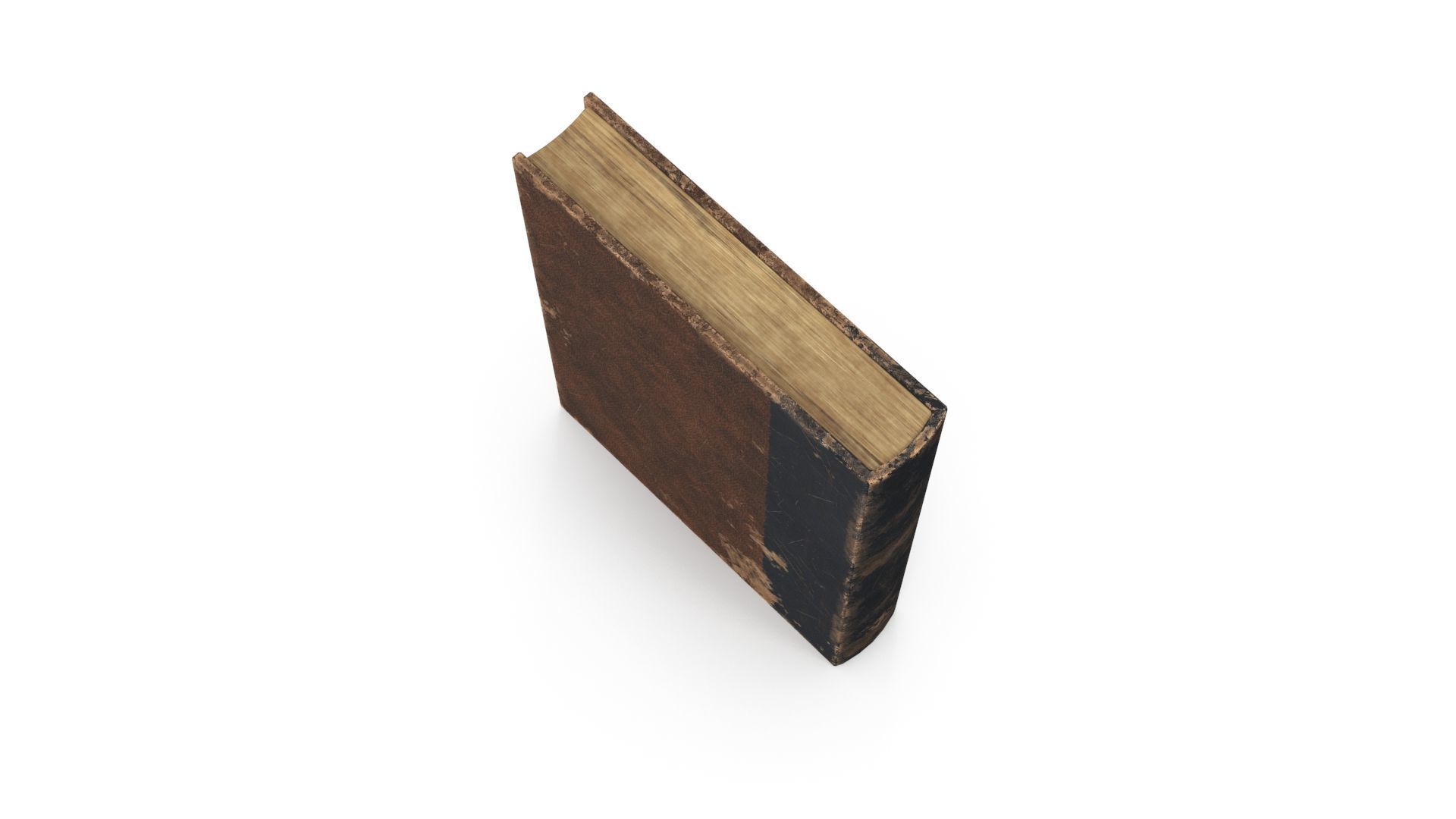 Old book Low-poly 3D model_3
