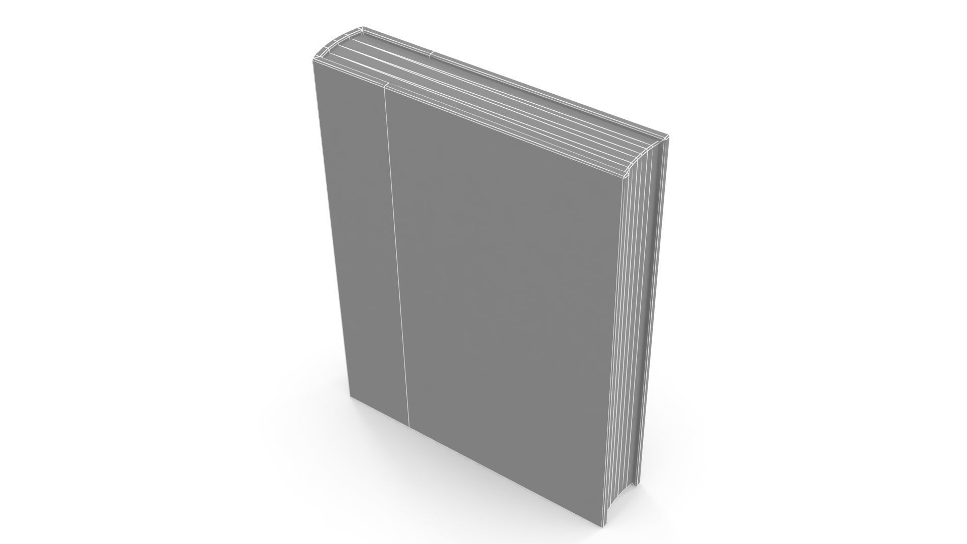 Old book Low-poly 3D model_12