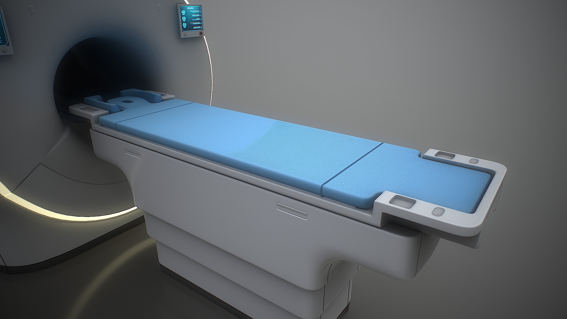MRI scanner MRT Low-poly 3D model_6
