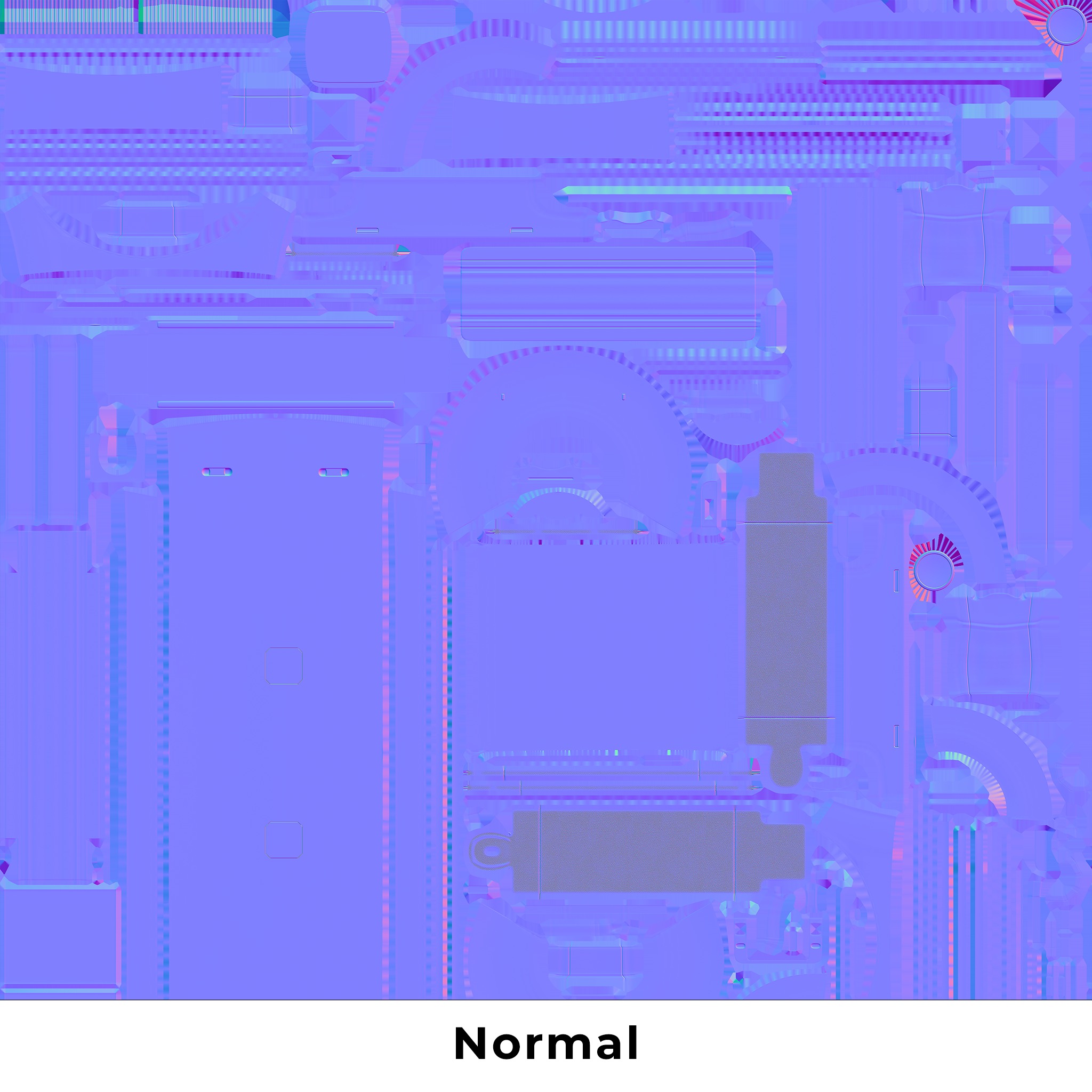 MRI scanner MRT Low-poly 3D model_20