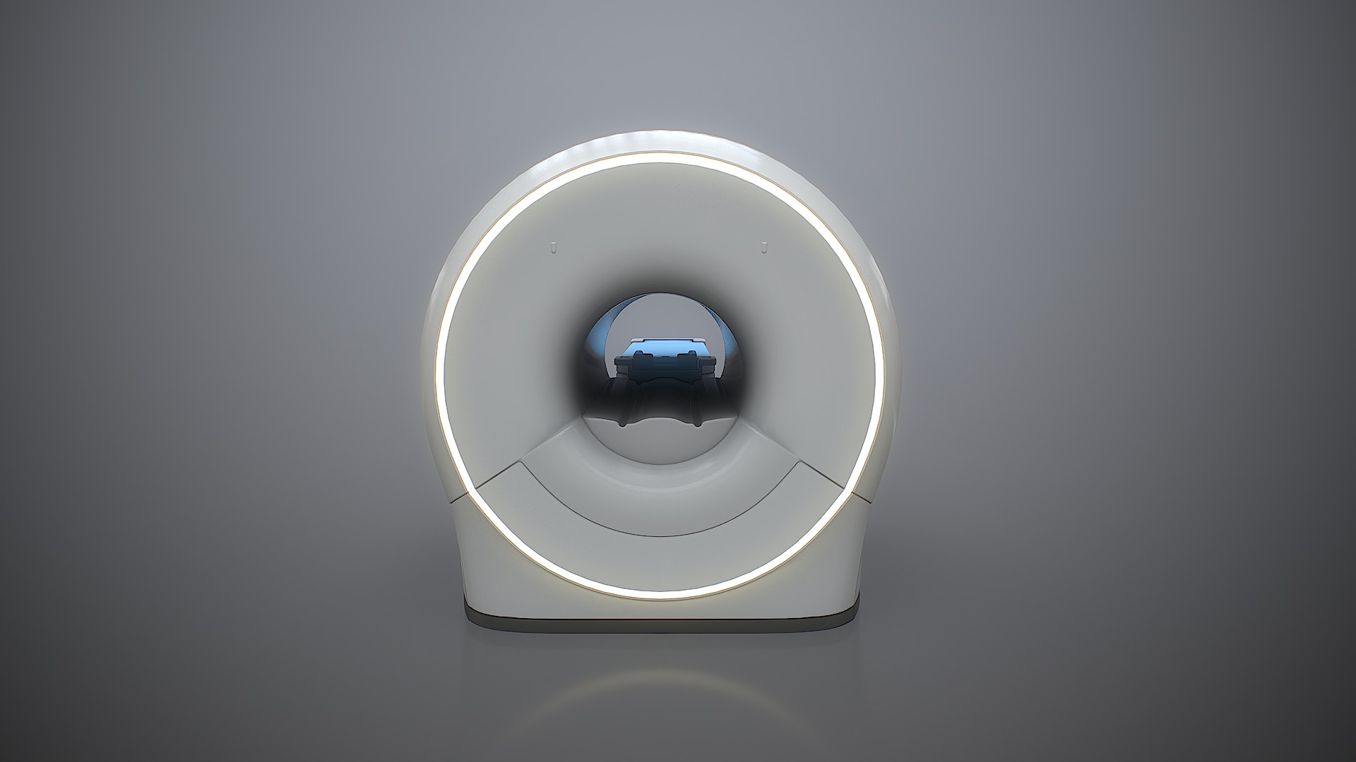 MRI scanner MRT Low-poly 3D model_13
