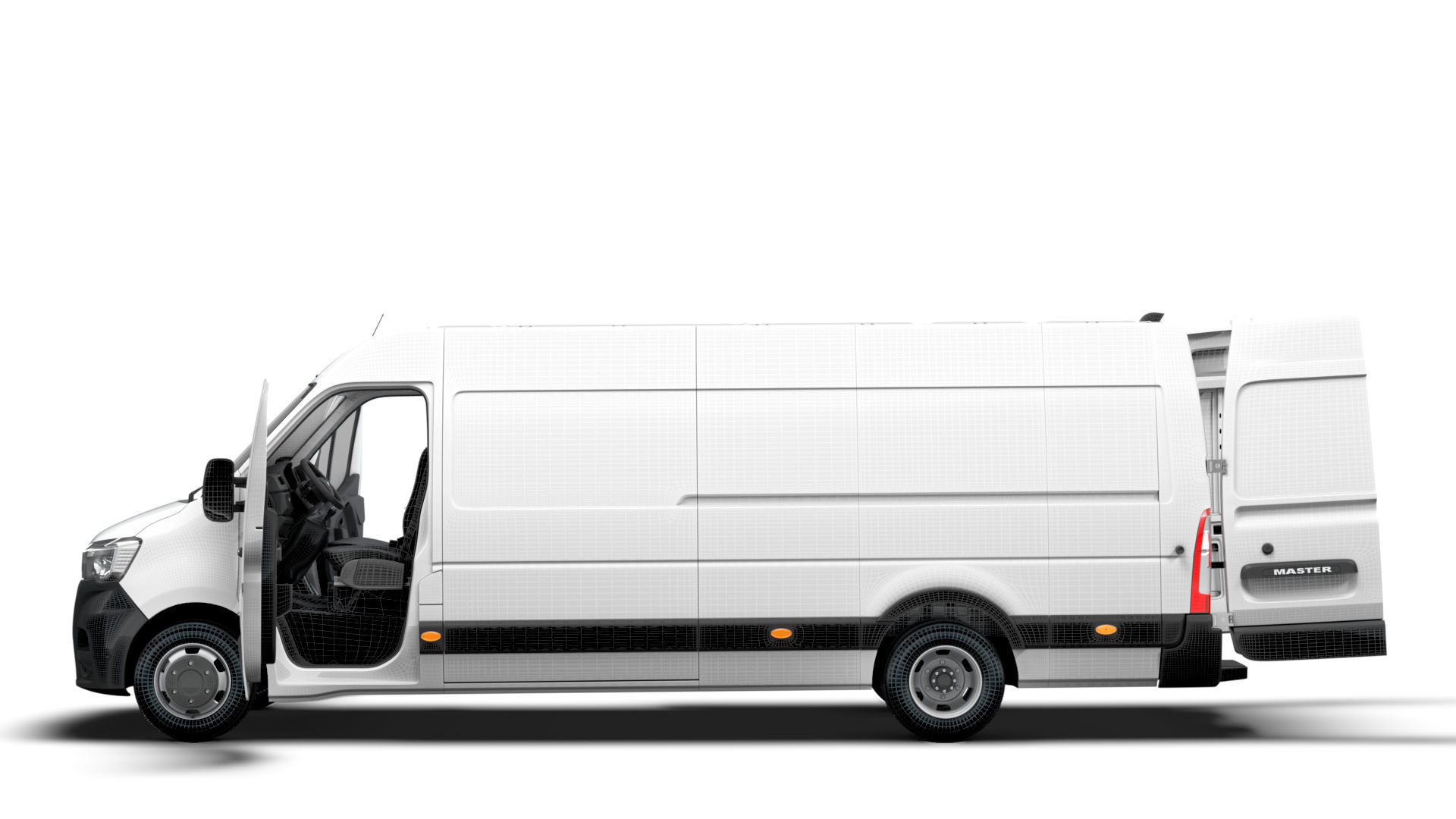 Renault Master Van L4H2 HQInterior 2023 3D model_13