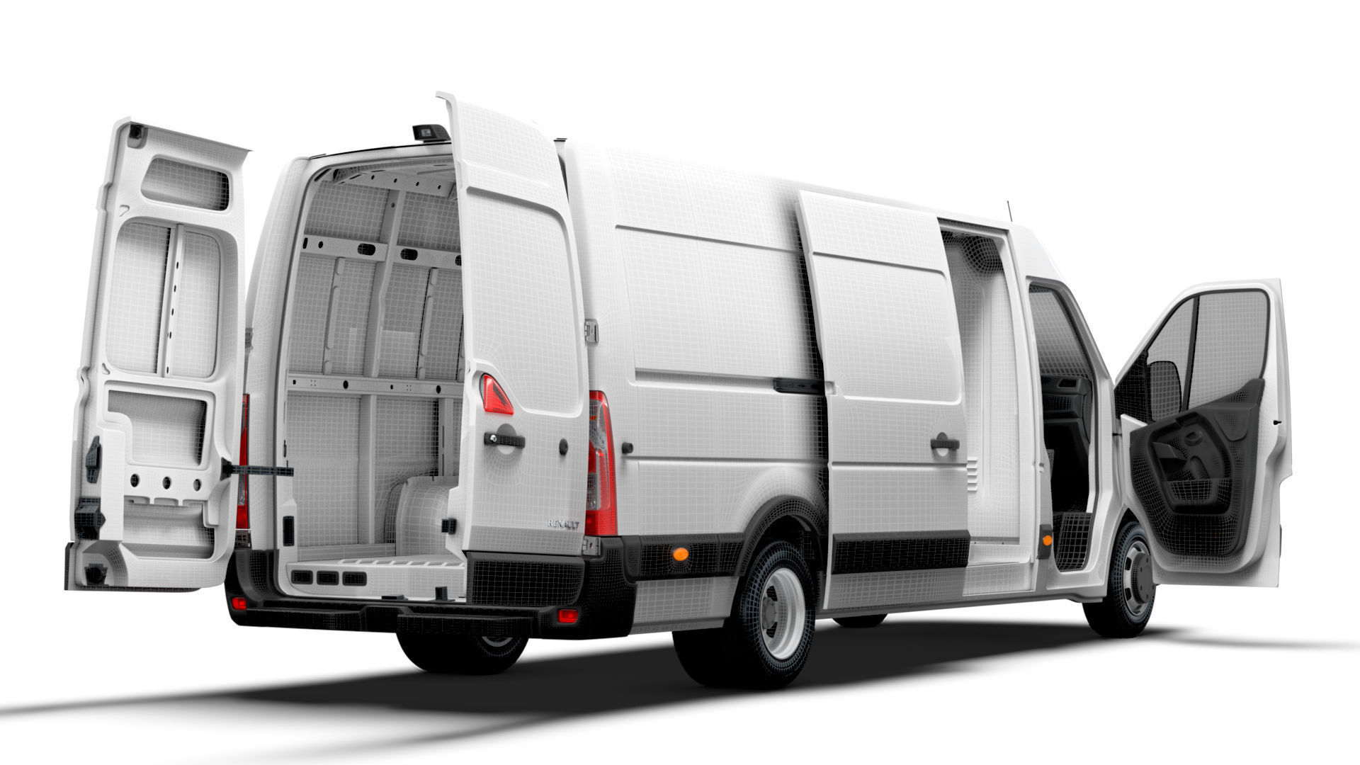 Renault Master Van L4H2 HQInterior 2023 3D model_16
