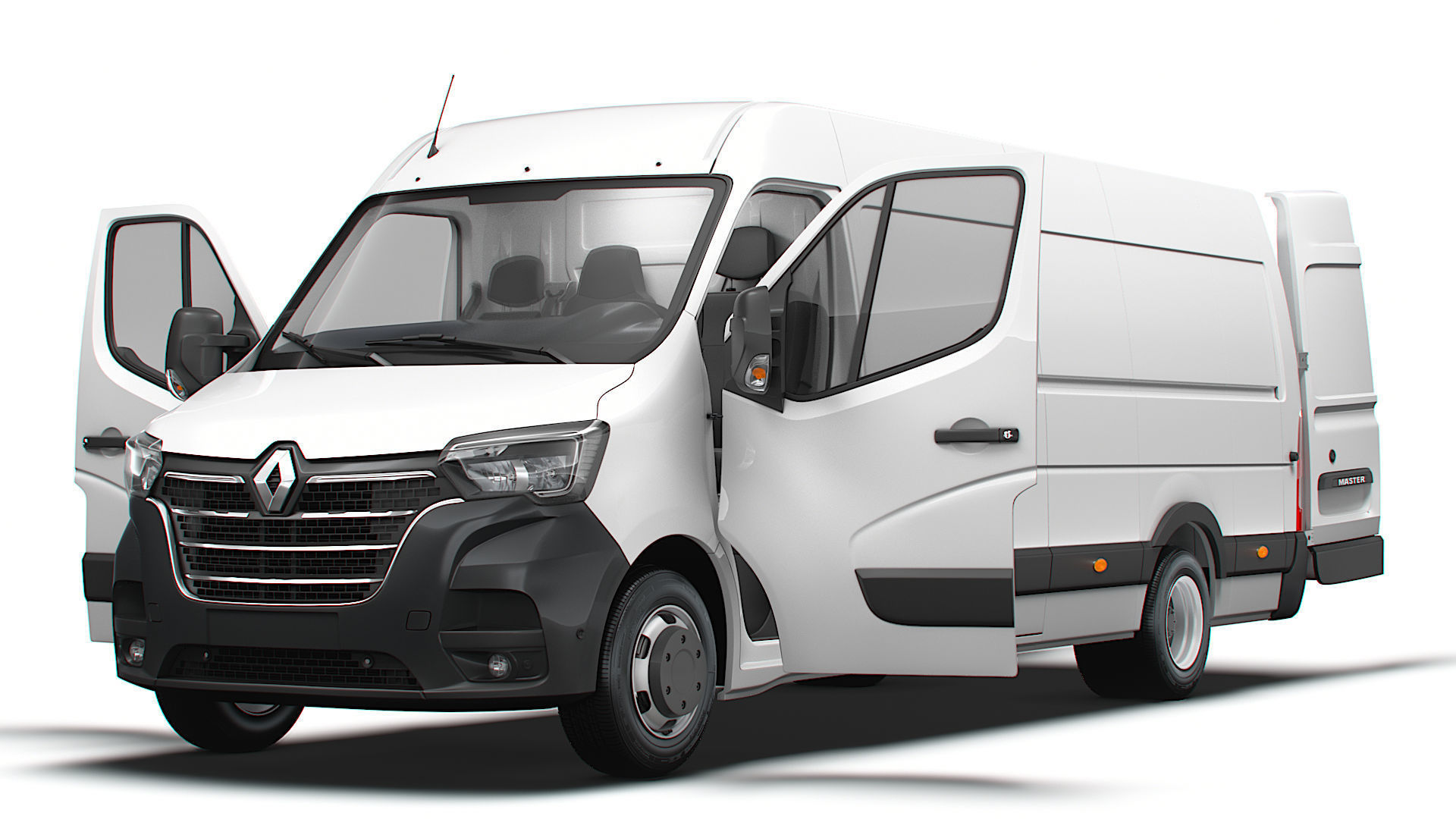 Renault Master Van L4H2 HQInterior 2023 3D model_3