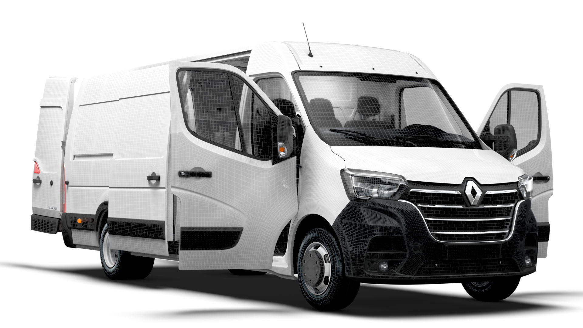 Renault Master Van L4H2 HQInterior 2023 3D model_8