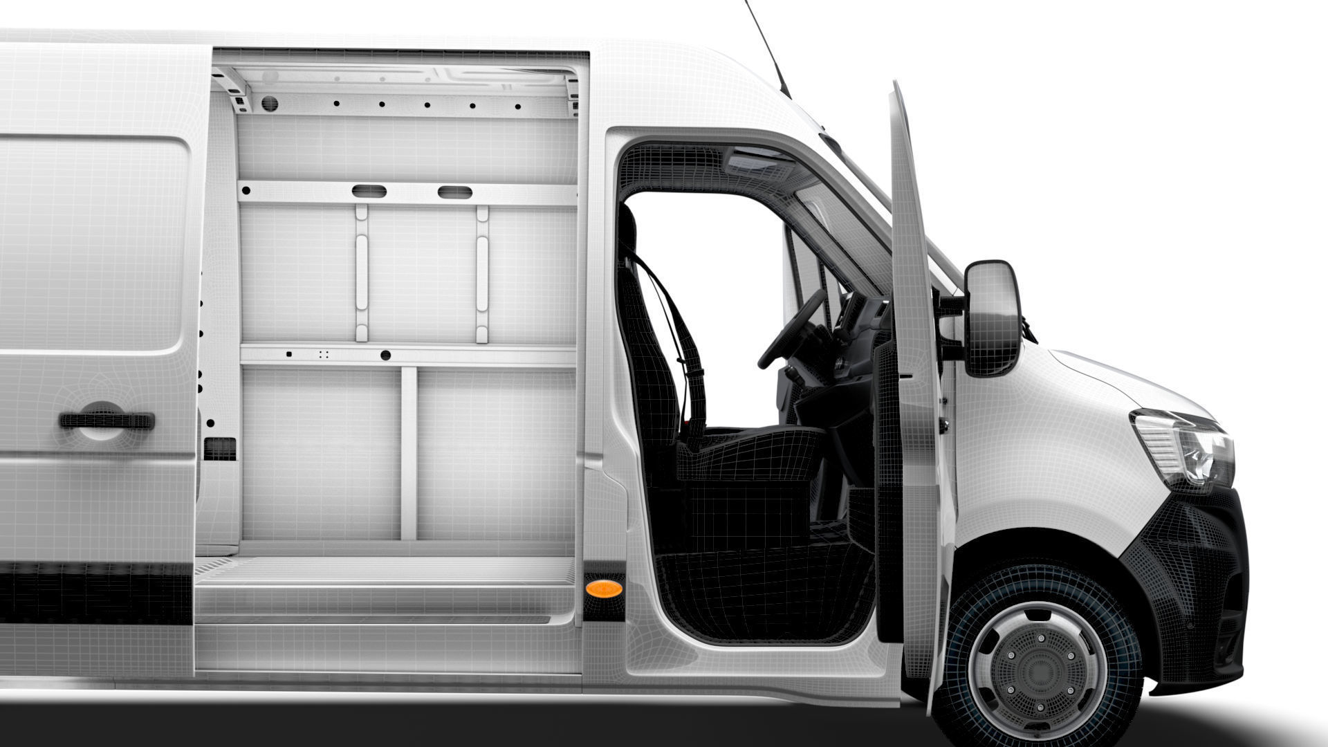 Renault Master Van L4H2 HQInterior 2023 3D model_18
