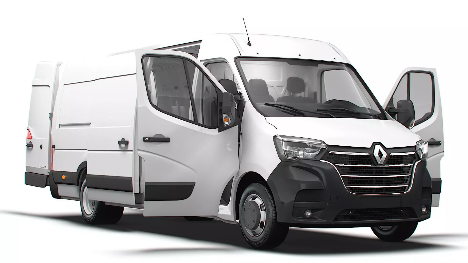 Renault Master Van L4H2 HQInterior 2023 3D model_0