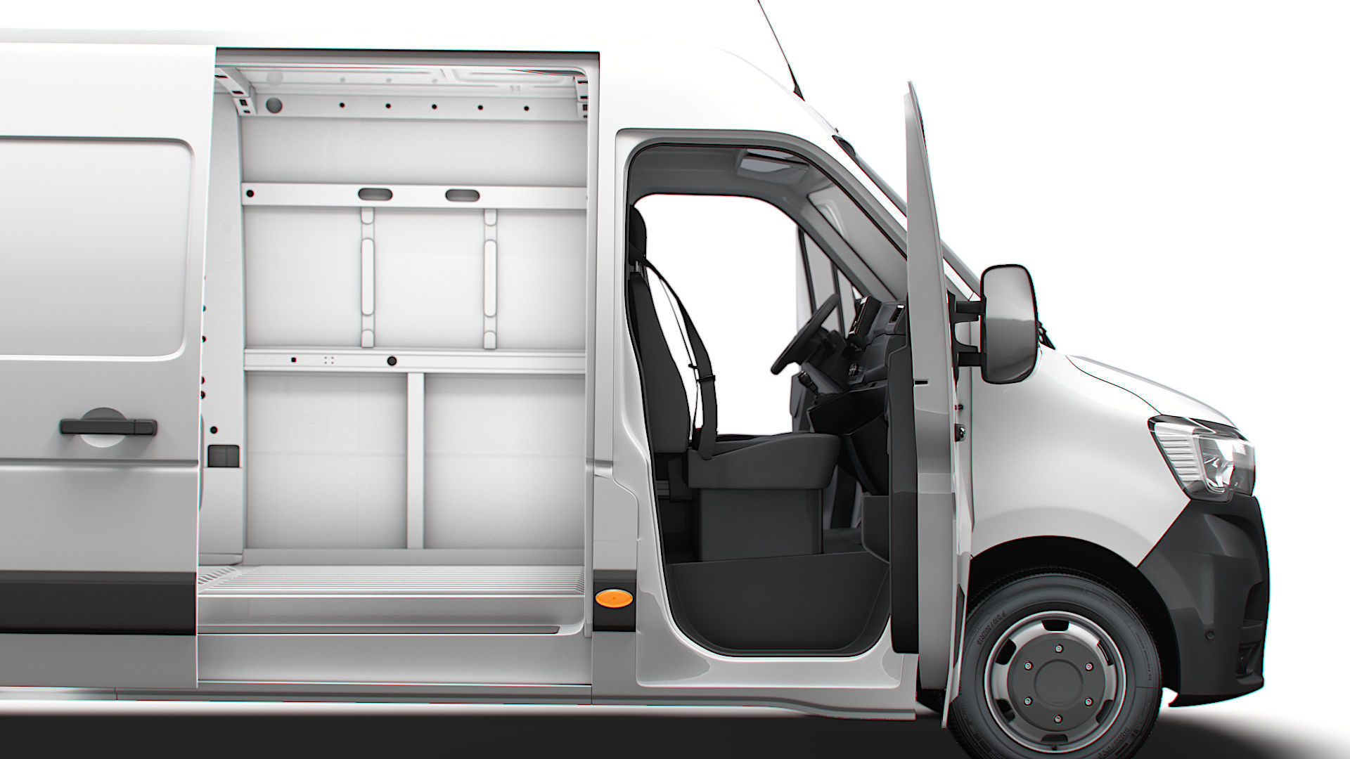 Renault Master Van L4H2 HQInterior 2023 3D model_2
