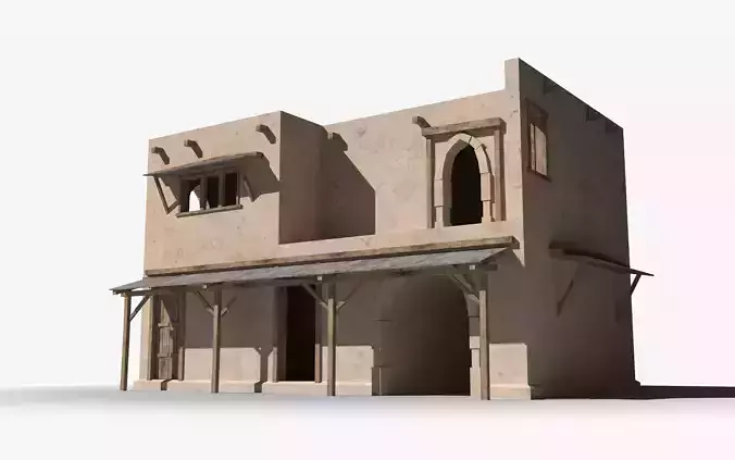 Arab x2 Low-poly 3D model