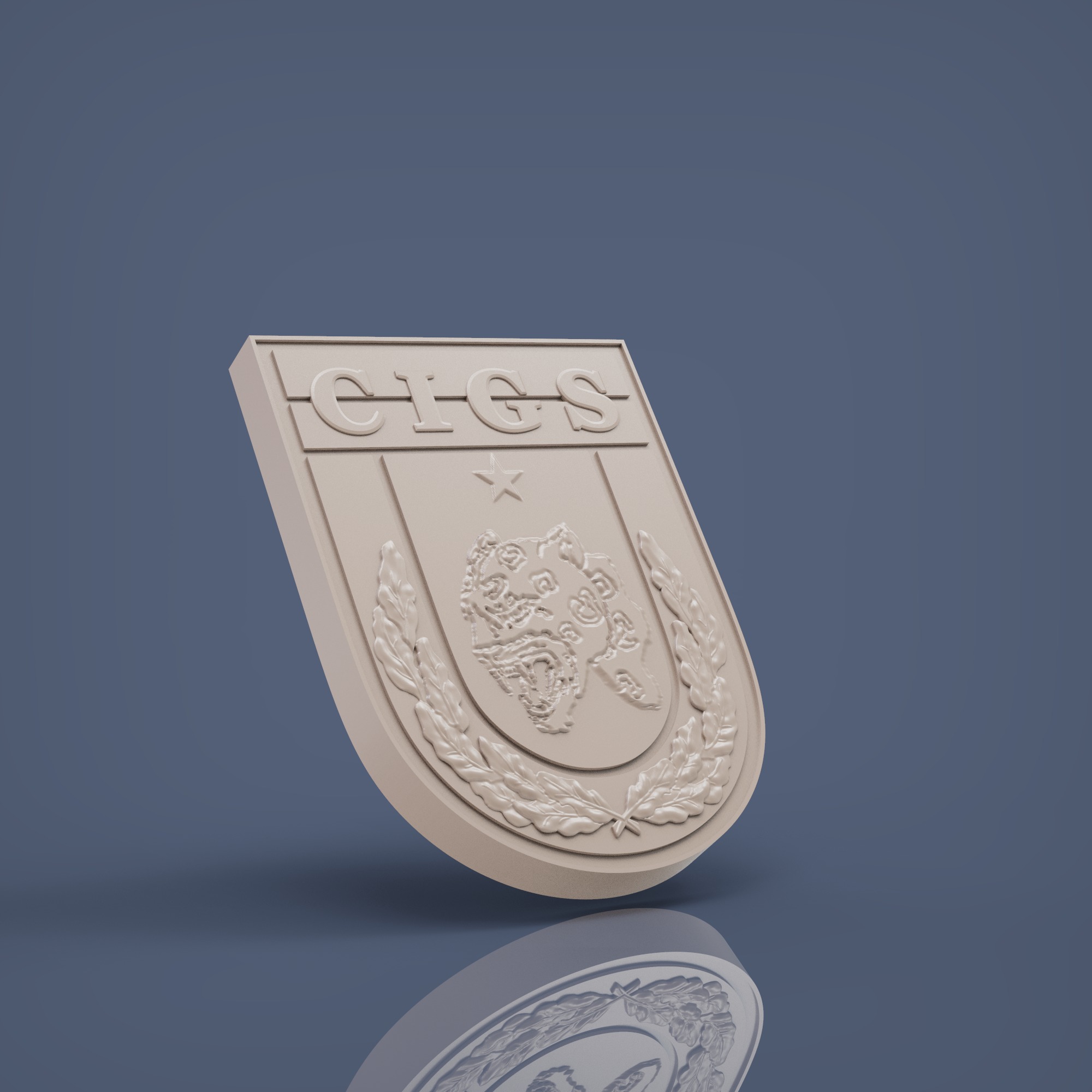 Brasao CIGS 3D print model_1