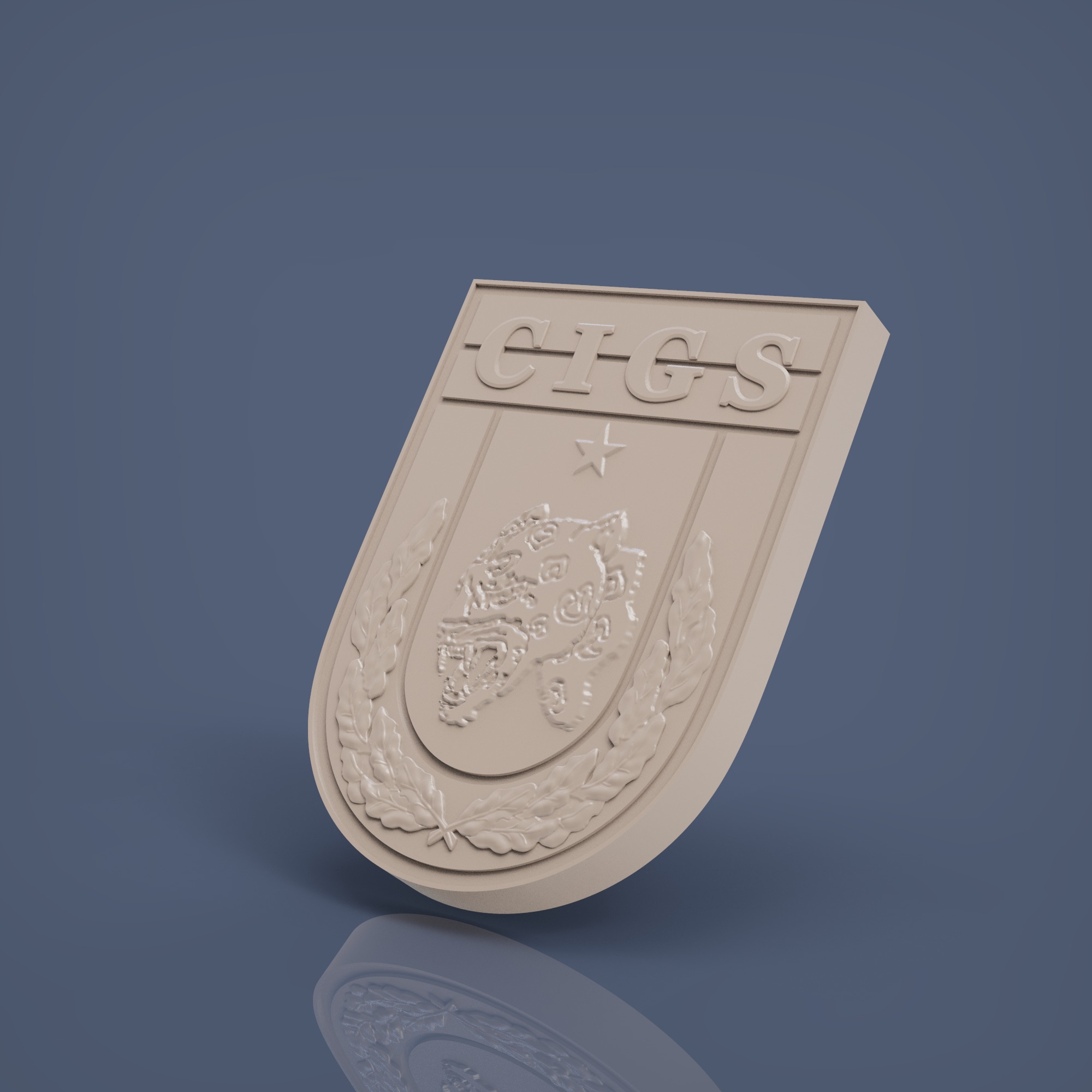 Brasao CIGS 3D print model_2