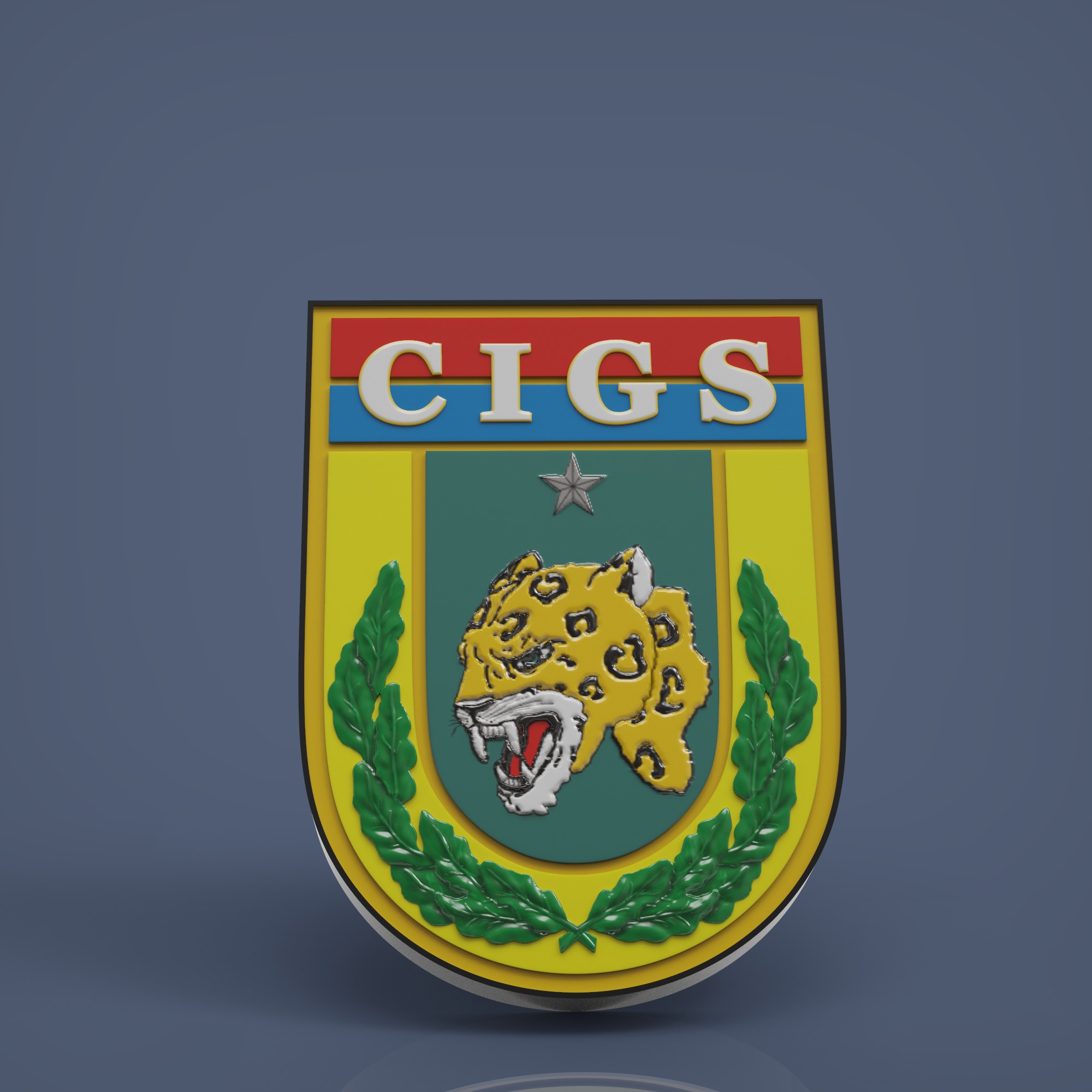 Brasao CIGS 3D print model_5