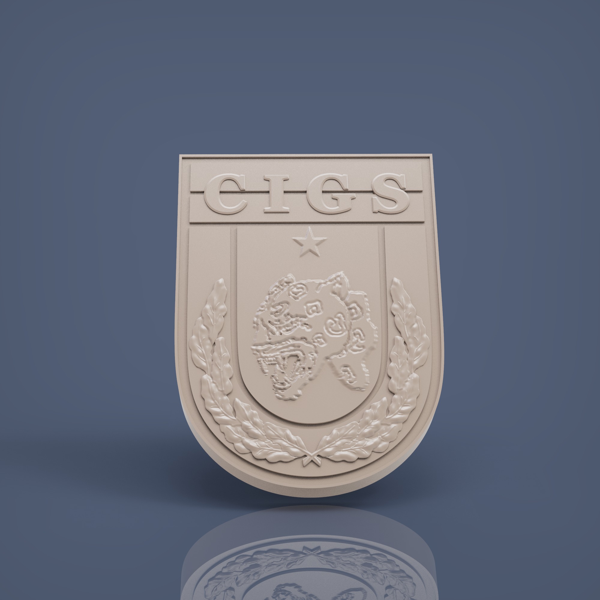 Brasao CIGS 3D print model_4