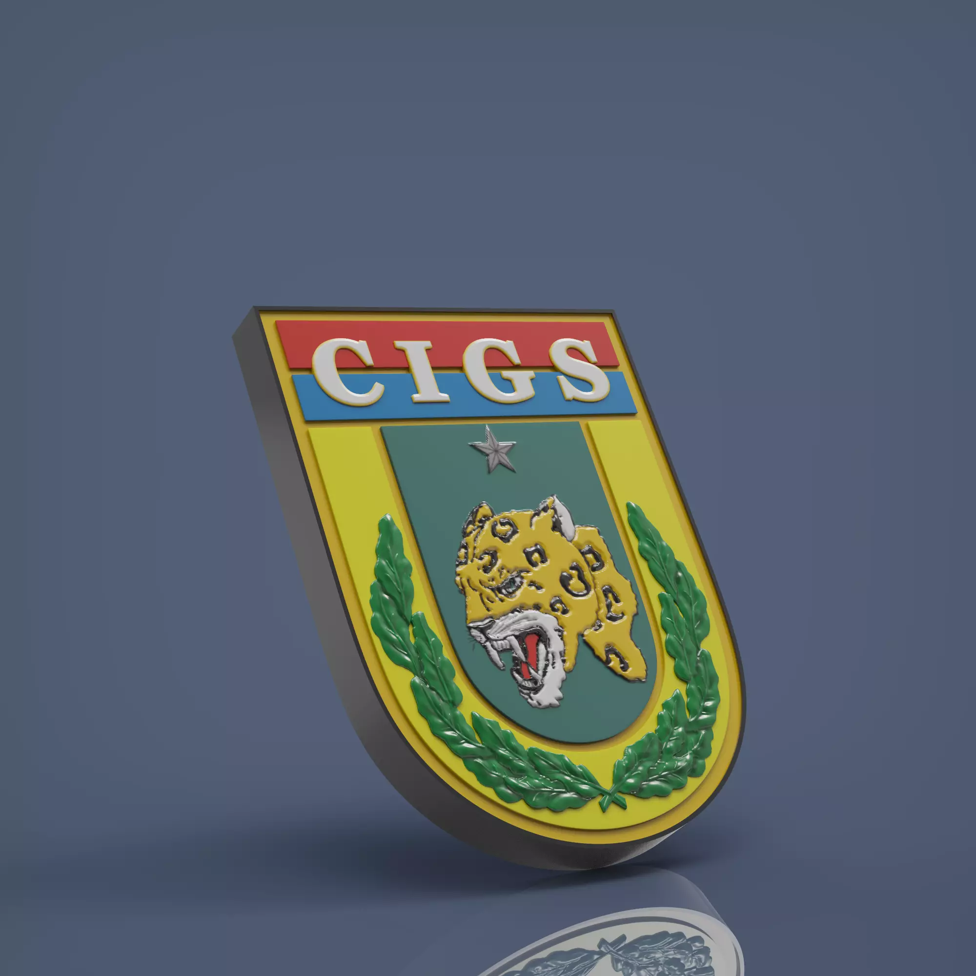 Brasao CIGS 3D print model_0