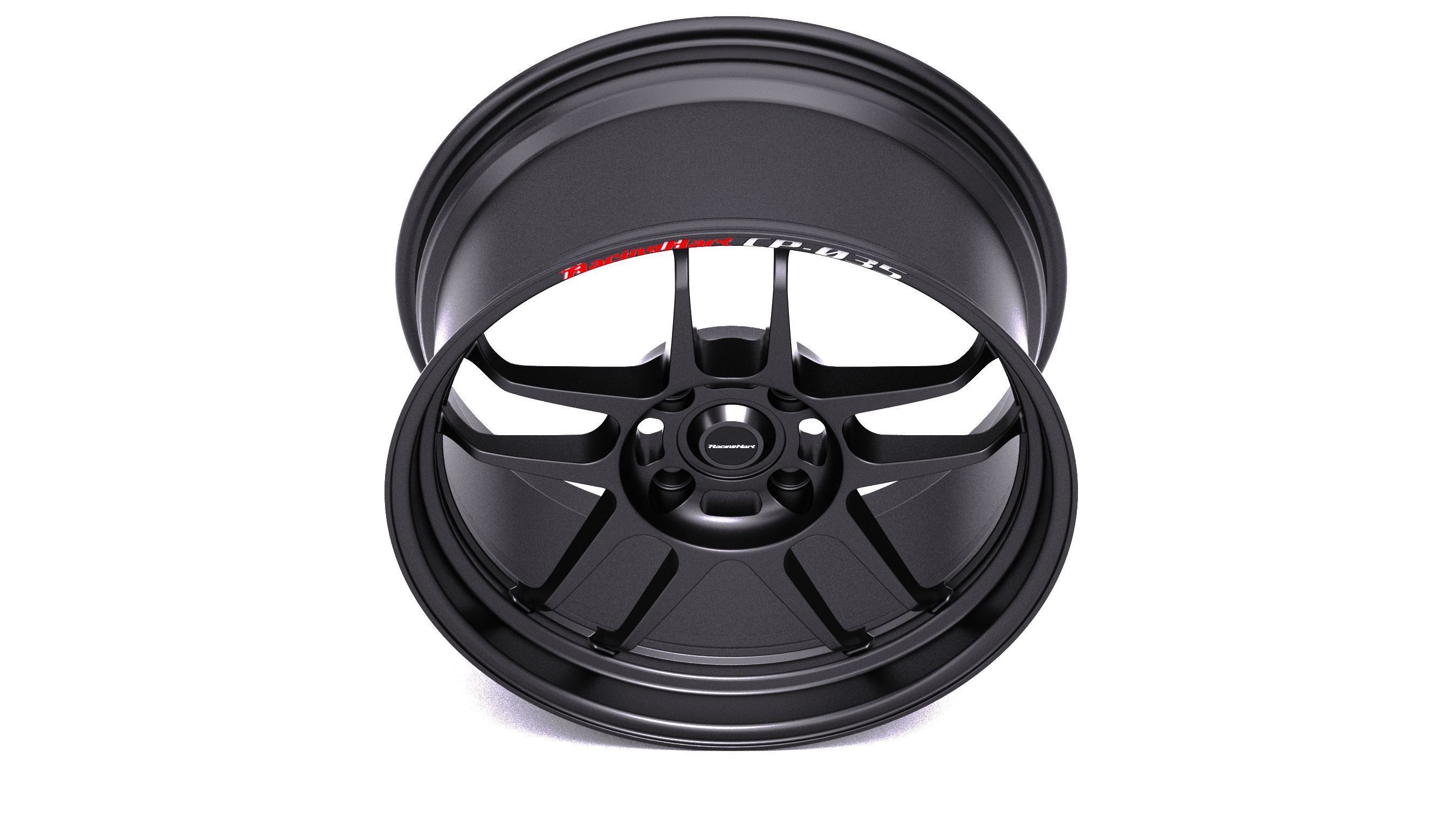 Racing Hart CP035 Low-poly 3D model_5