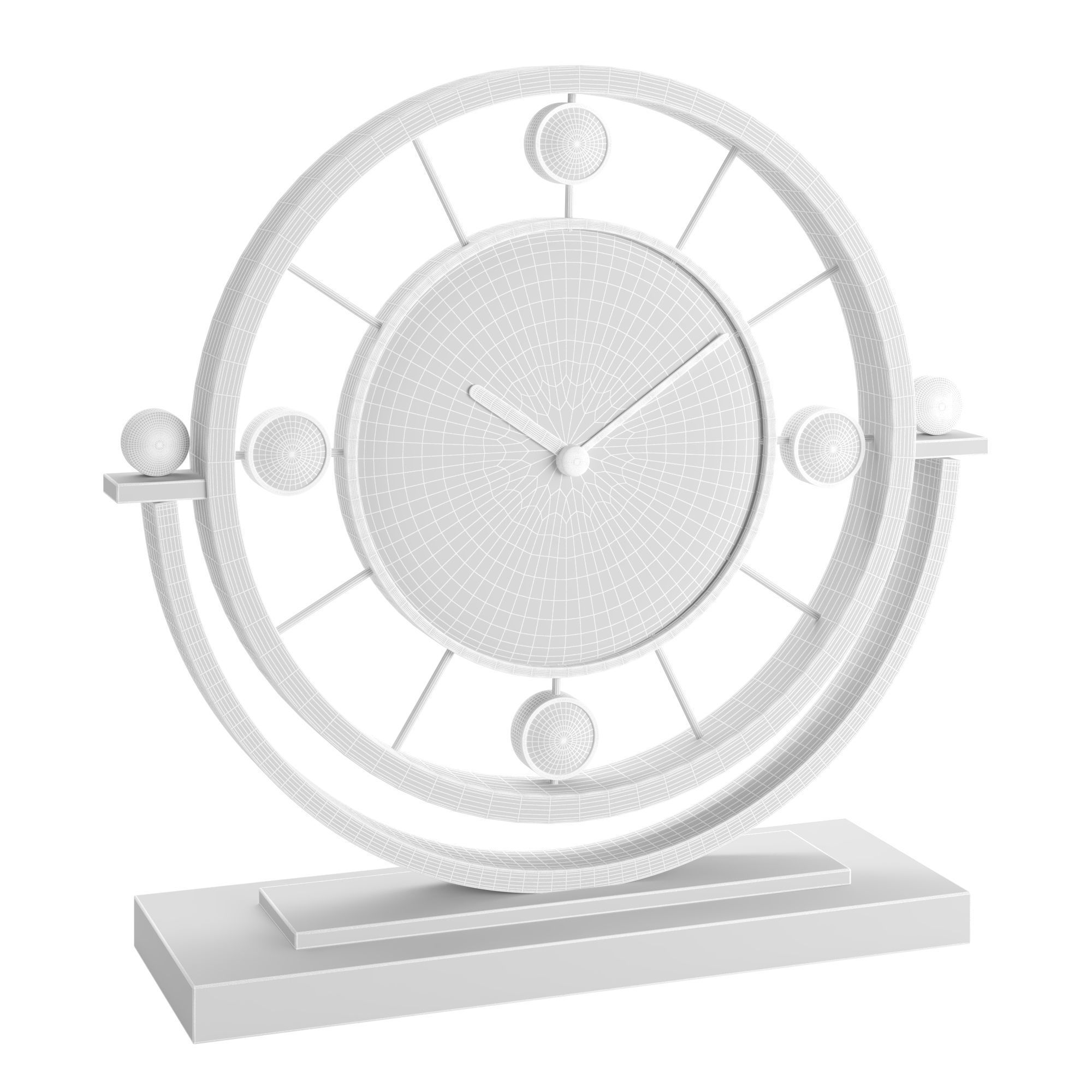table clock 43 3D model_3