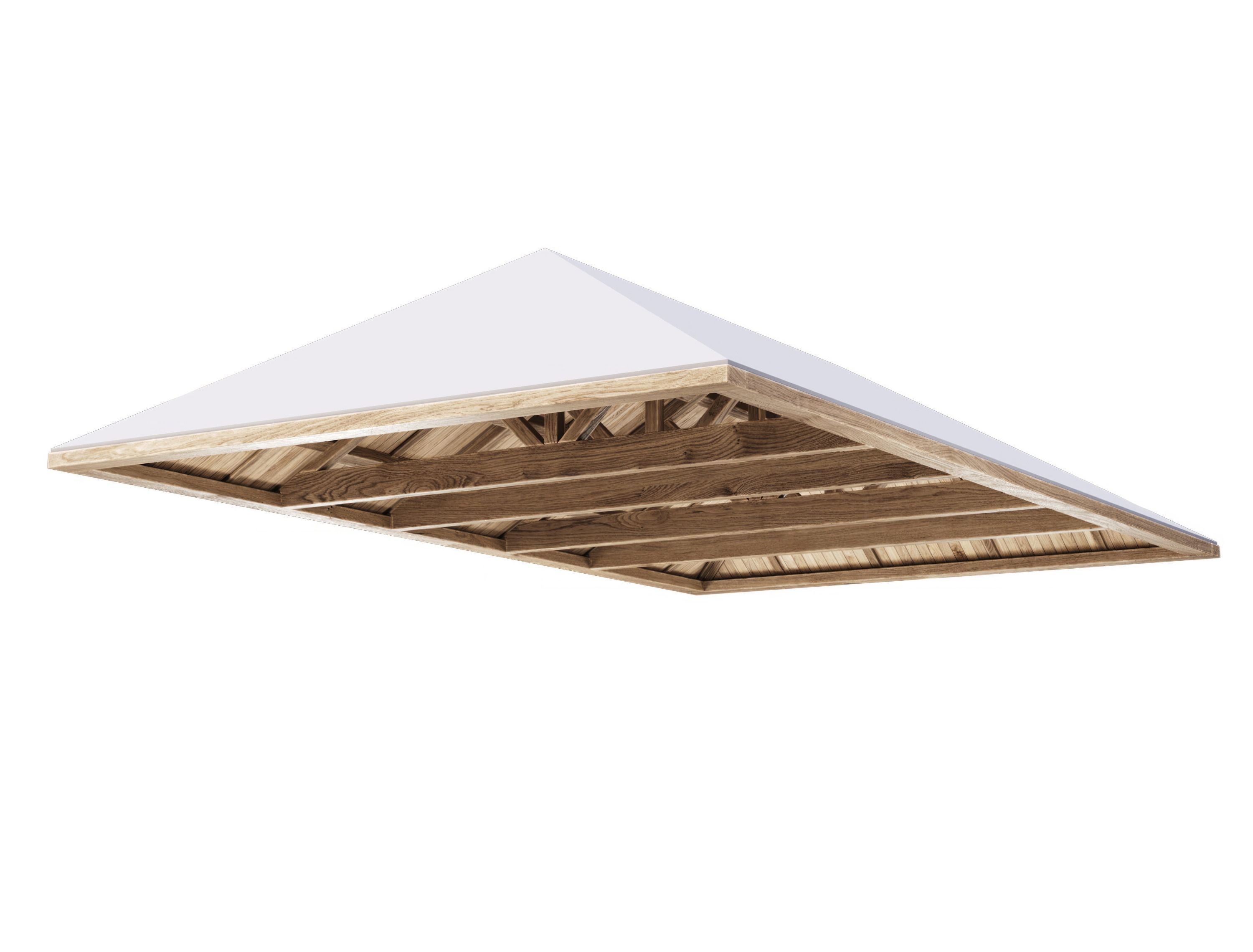 Wooden Ceiling V7  3D model_4