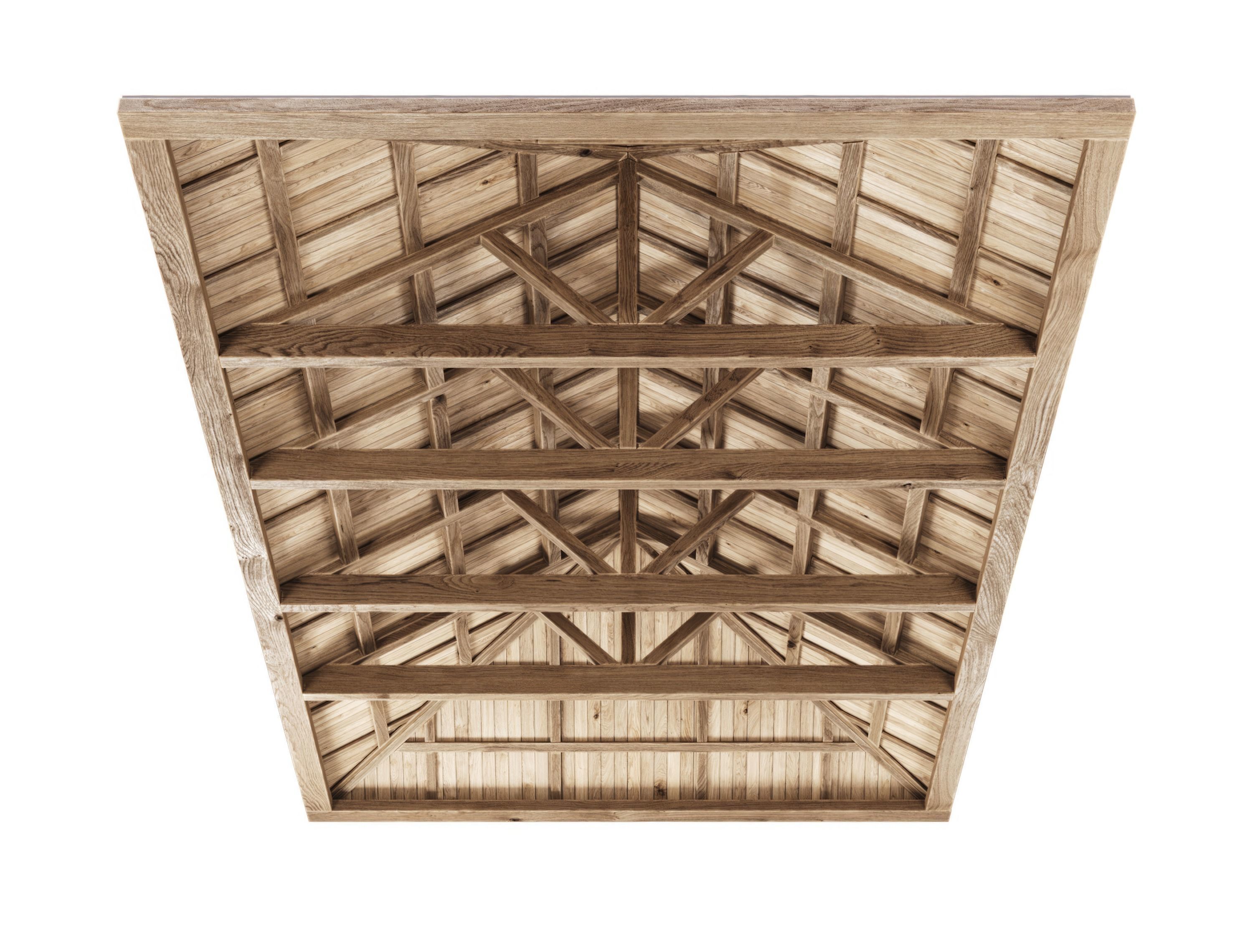Wooden Ceiling V7  3D model_10