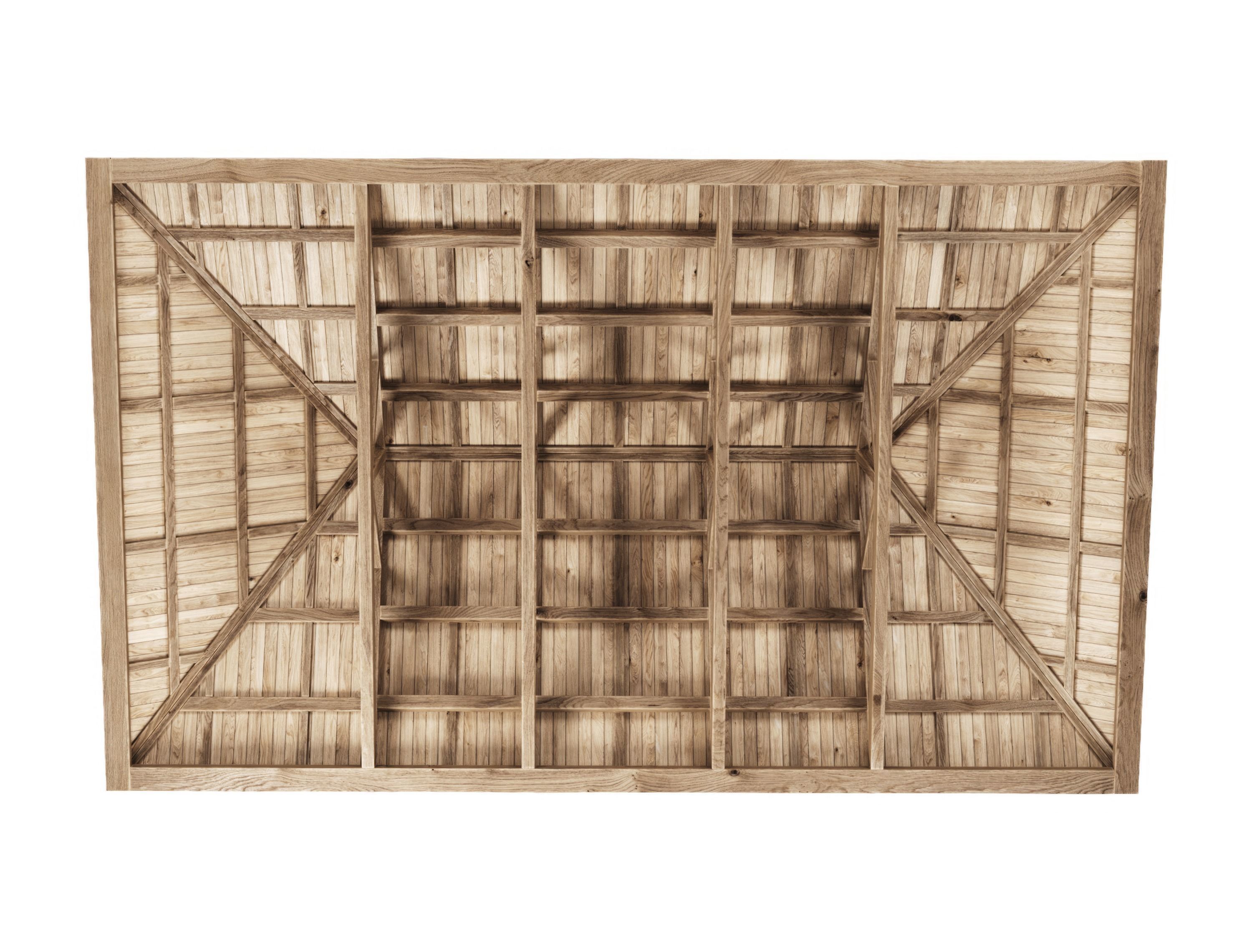 Wooden Ceiling V7  3D model_3