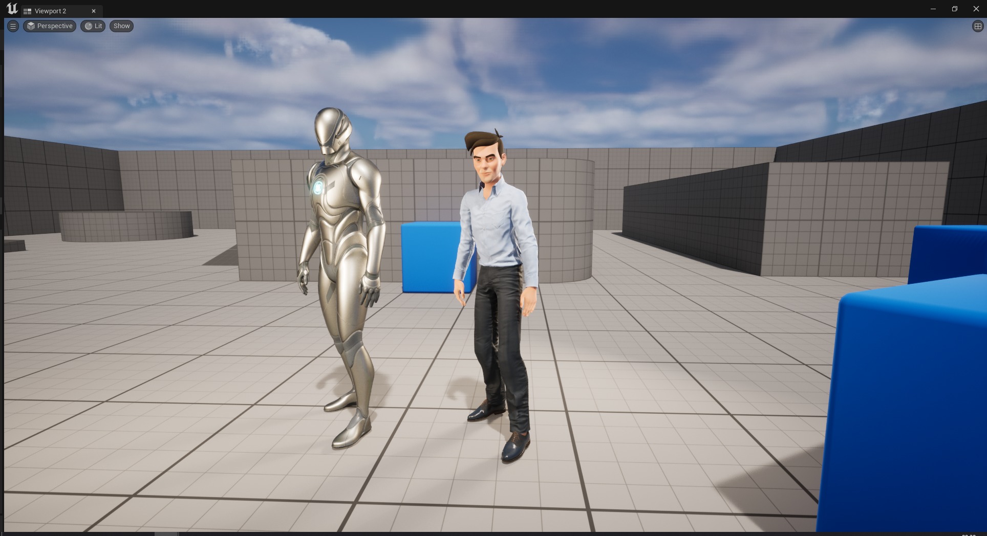 Cartoon Handsome Man in Casual Shirt Low-poly 3D model_27