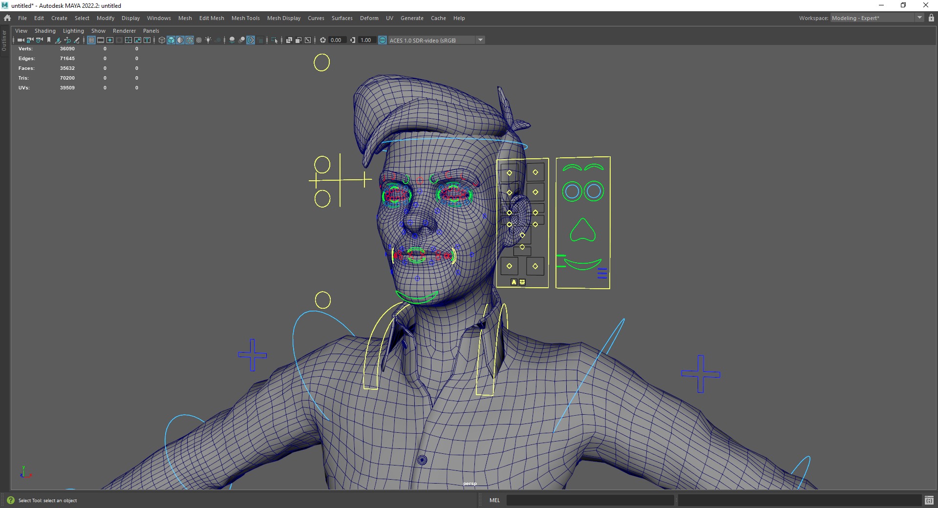 Cartoon Handsome Man in Casual Shirt Low-poly 3D model_25